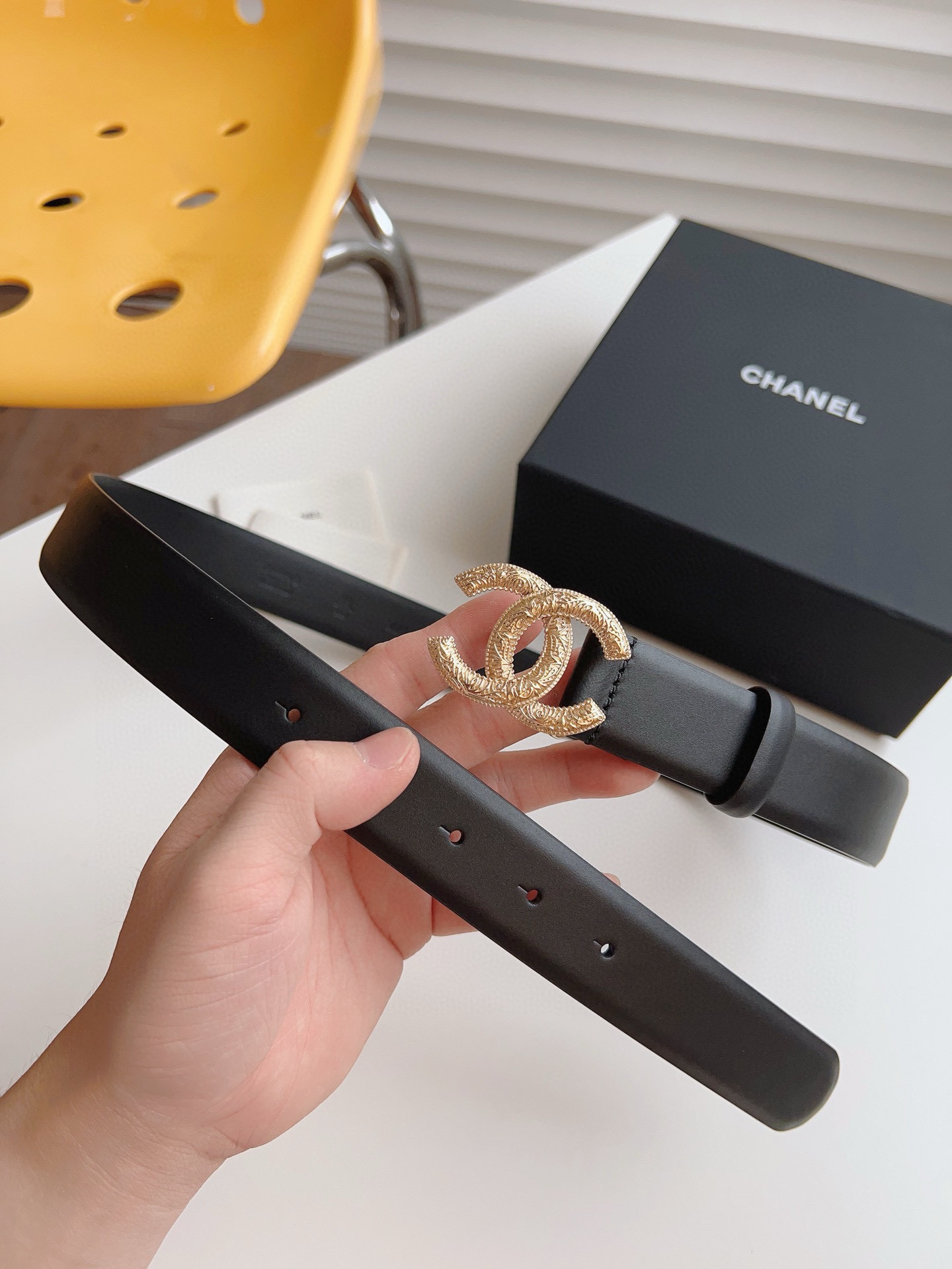 Chanel Female Basic Belt Cow Leather 30mm