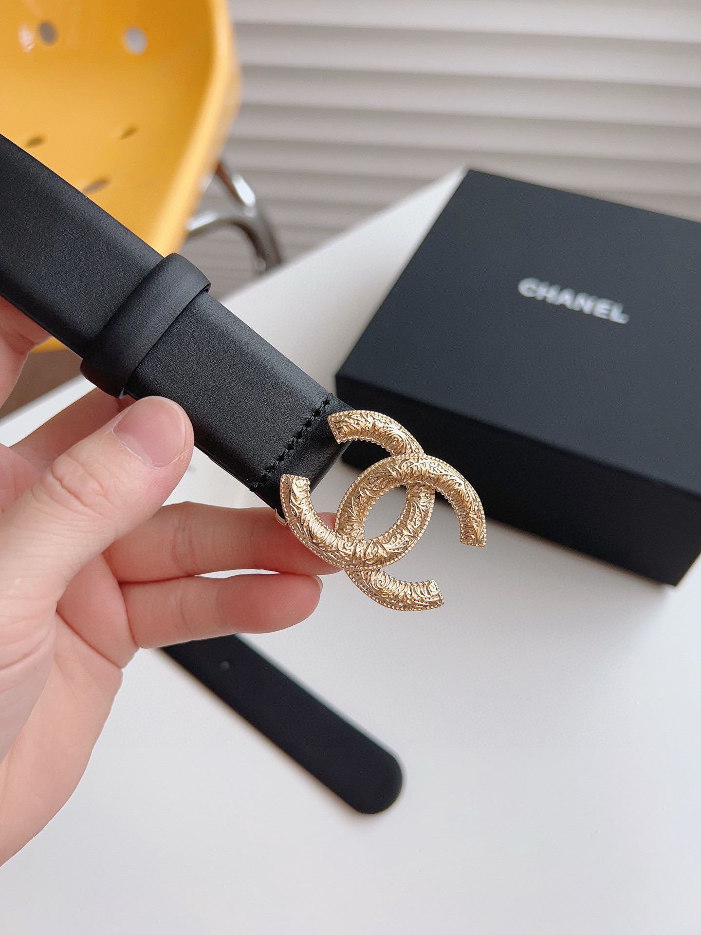 Chanel Female Basic Belt Cow Leather 30mm