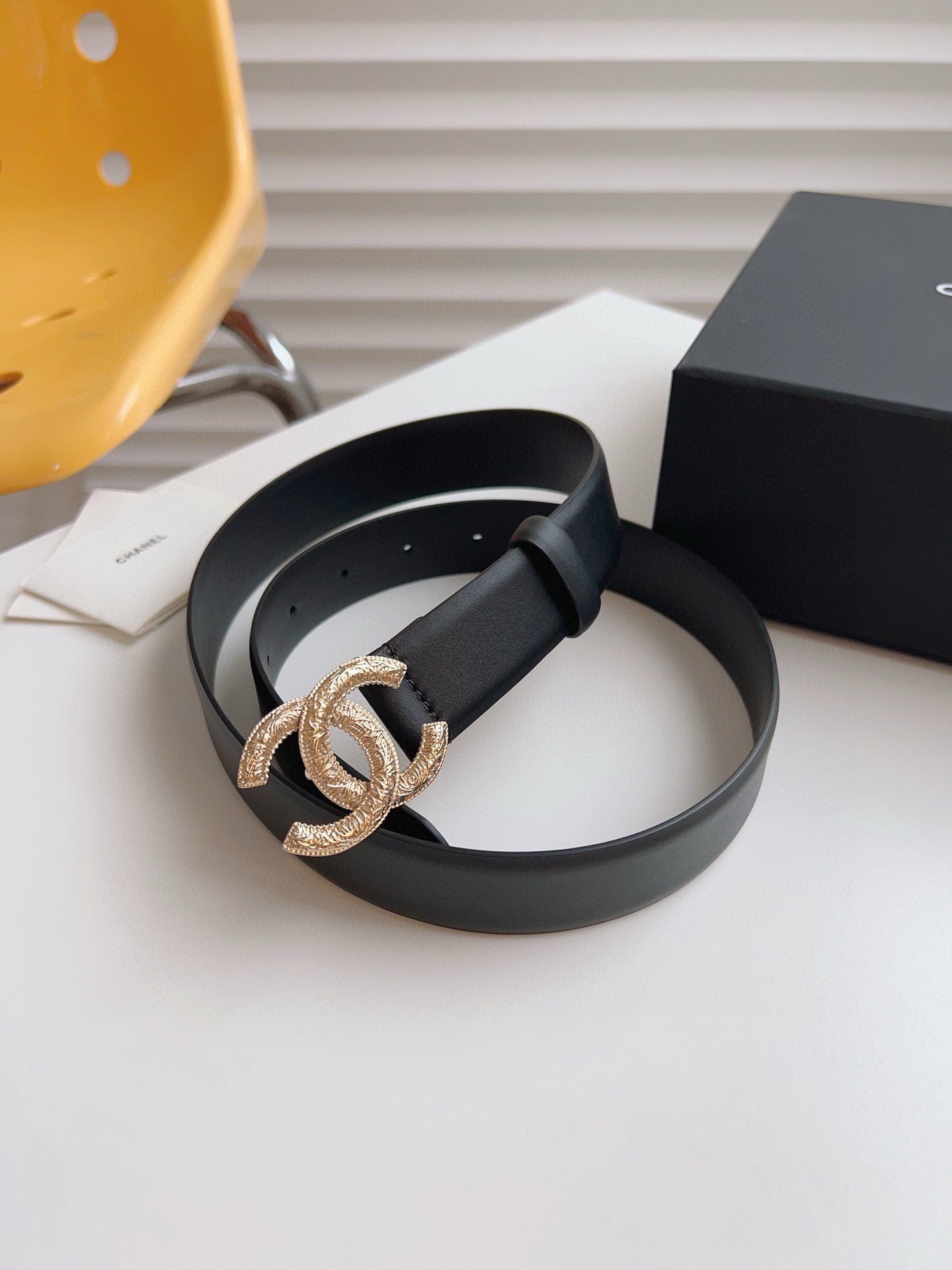 Chanel Female Basic Belt Cow Leather 30mm