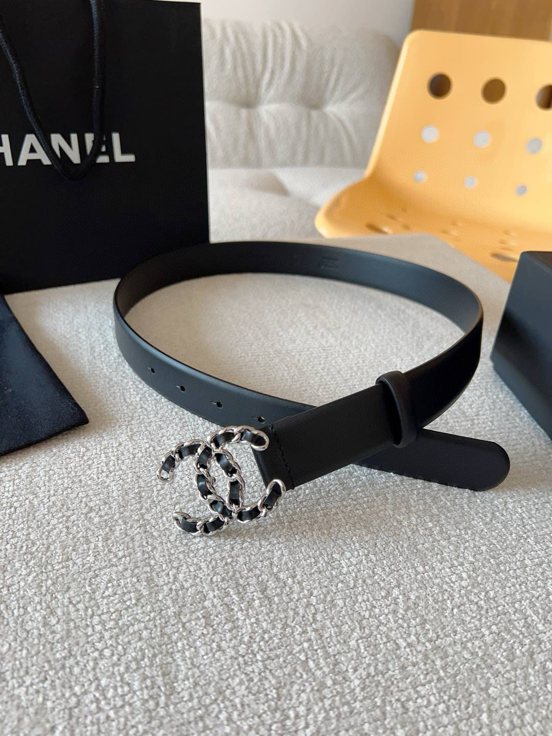 Chanel Female Basic Belt Cow Leather 30mm