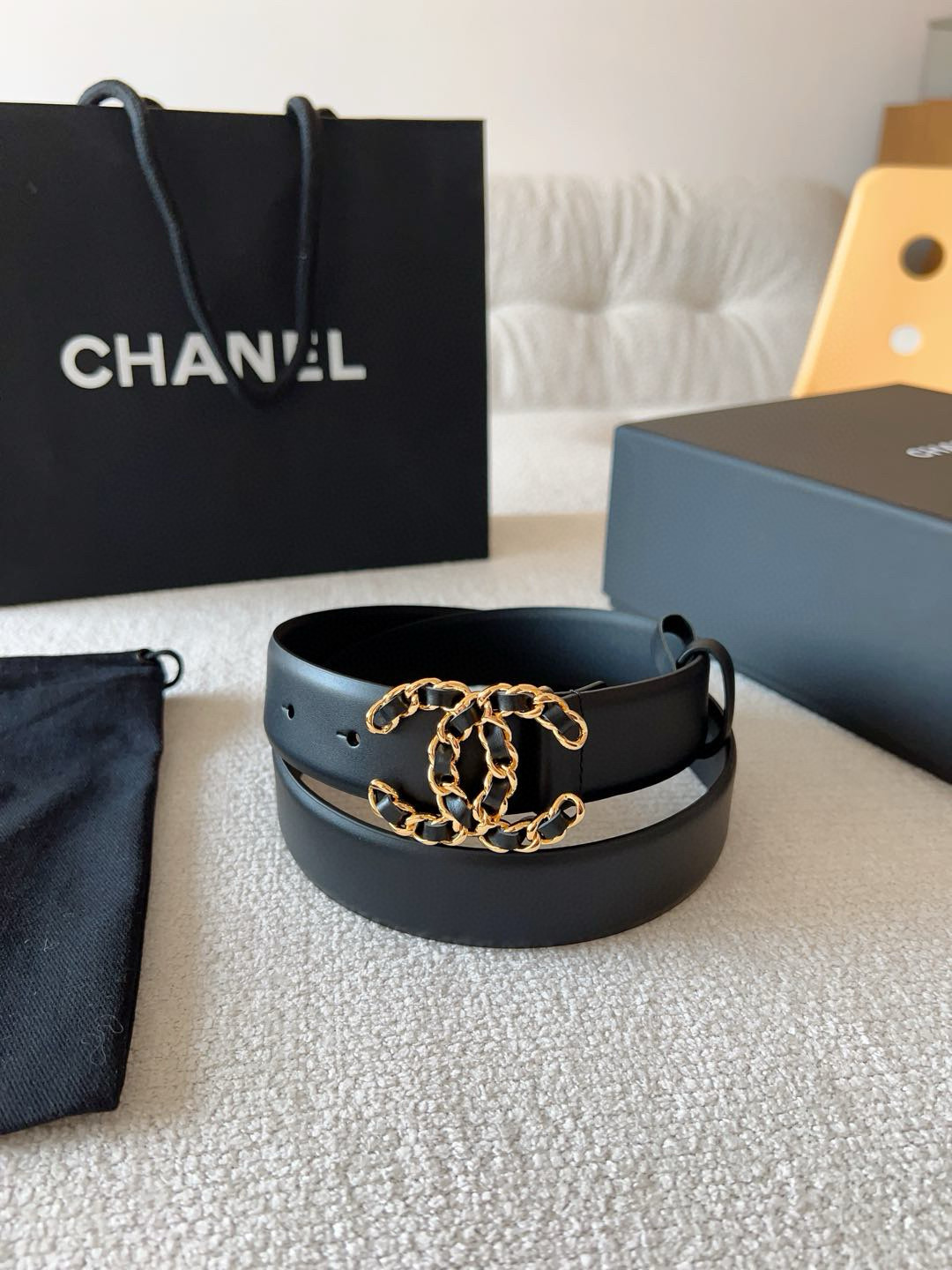 Chanel Female Basic Belt Cow Leather 30mm