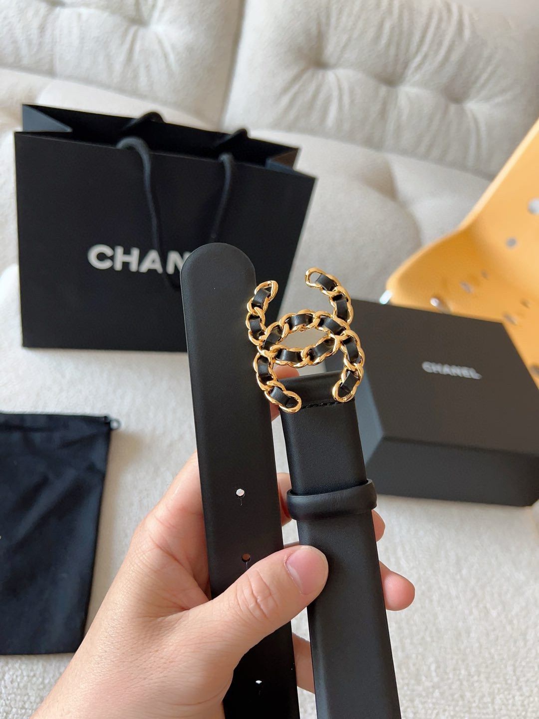 Chanel Female Basic Belt Cow Leather 30mm