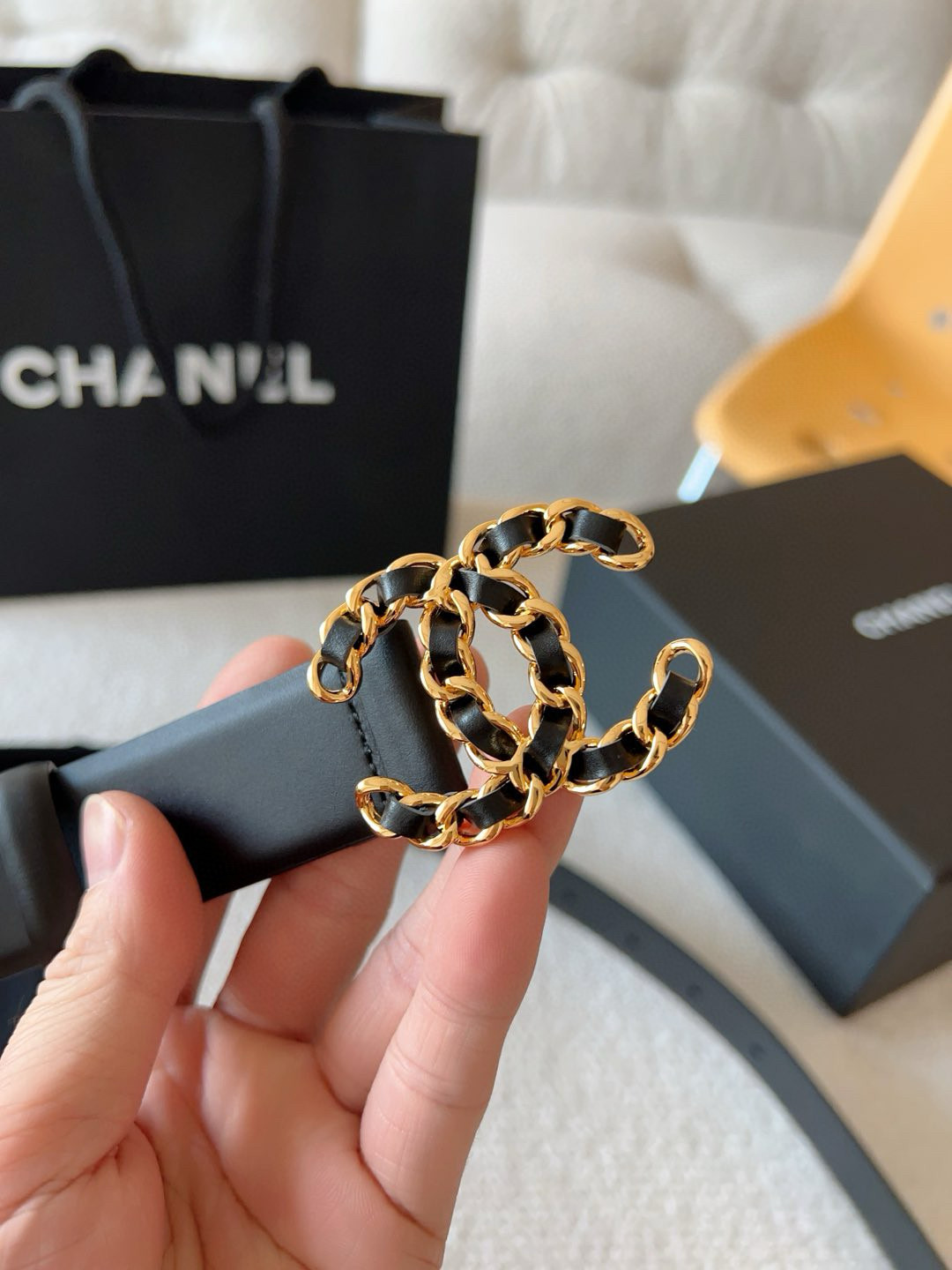 Chanel Female Basic Belt Cow Leather 30mm