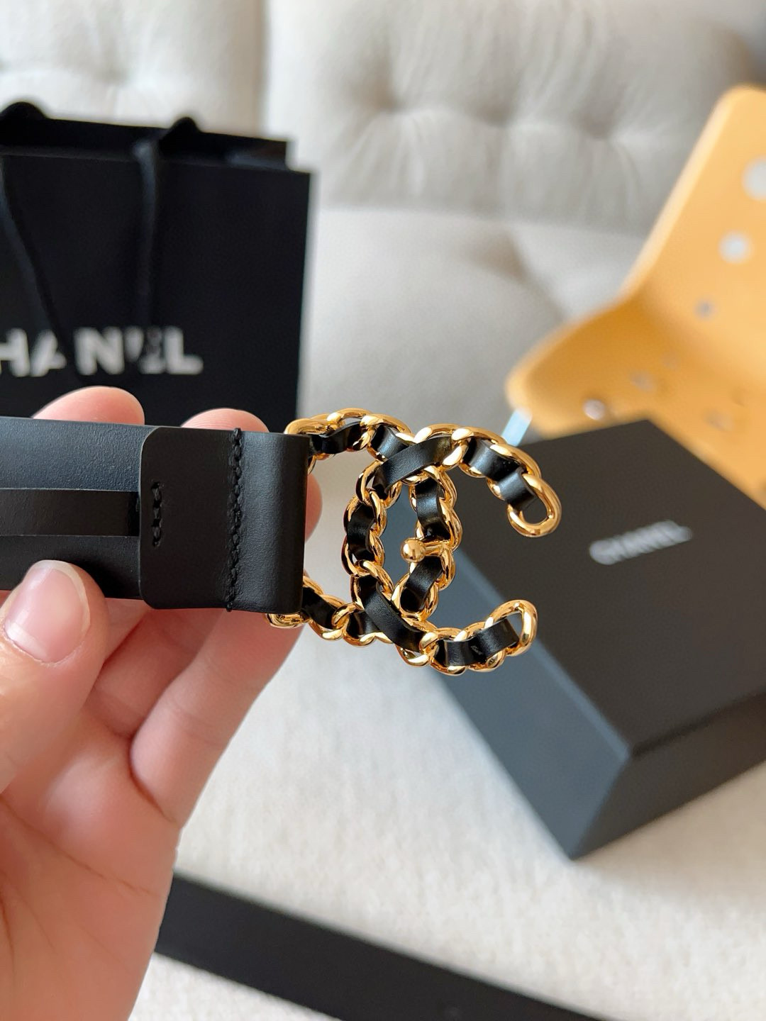 Chanel Female Basic Belt Cow Leather 30mm