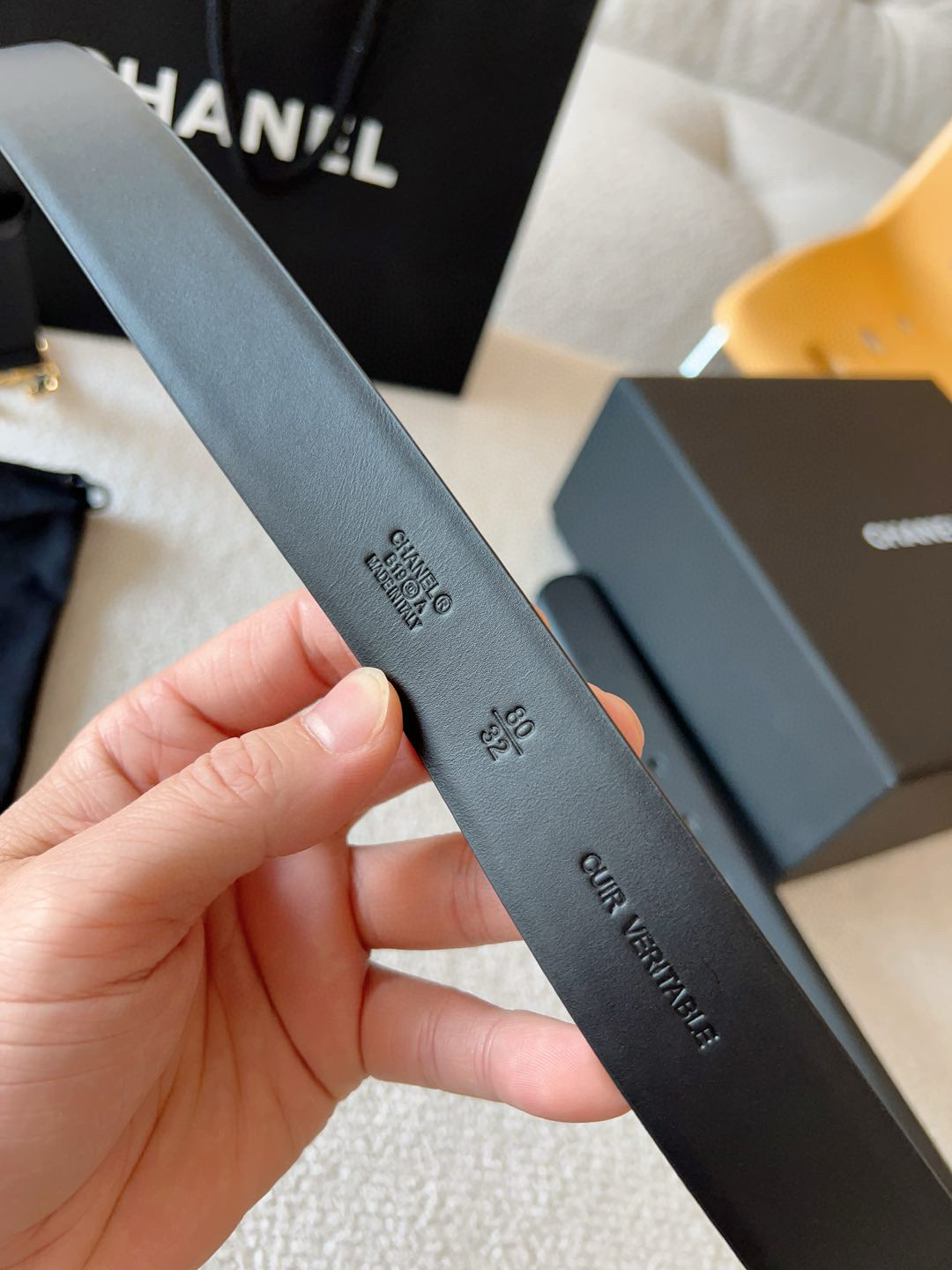 Chanel Female Basic Belt Cow Leather 30mm