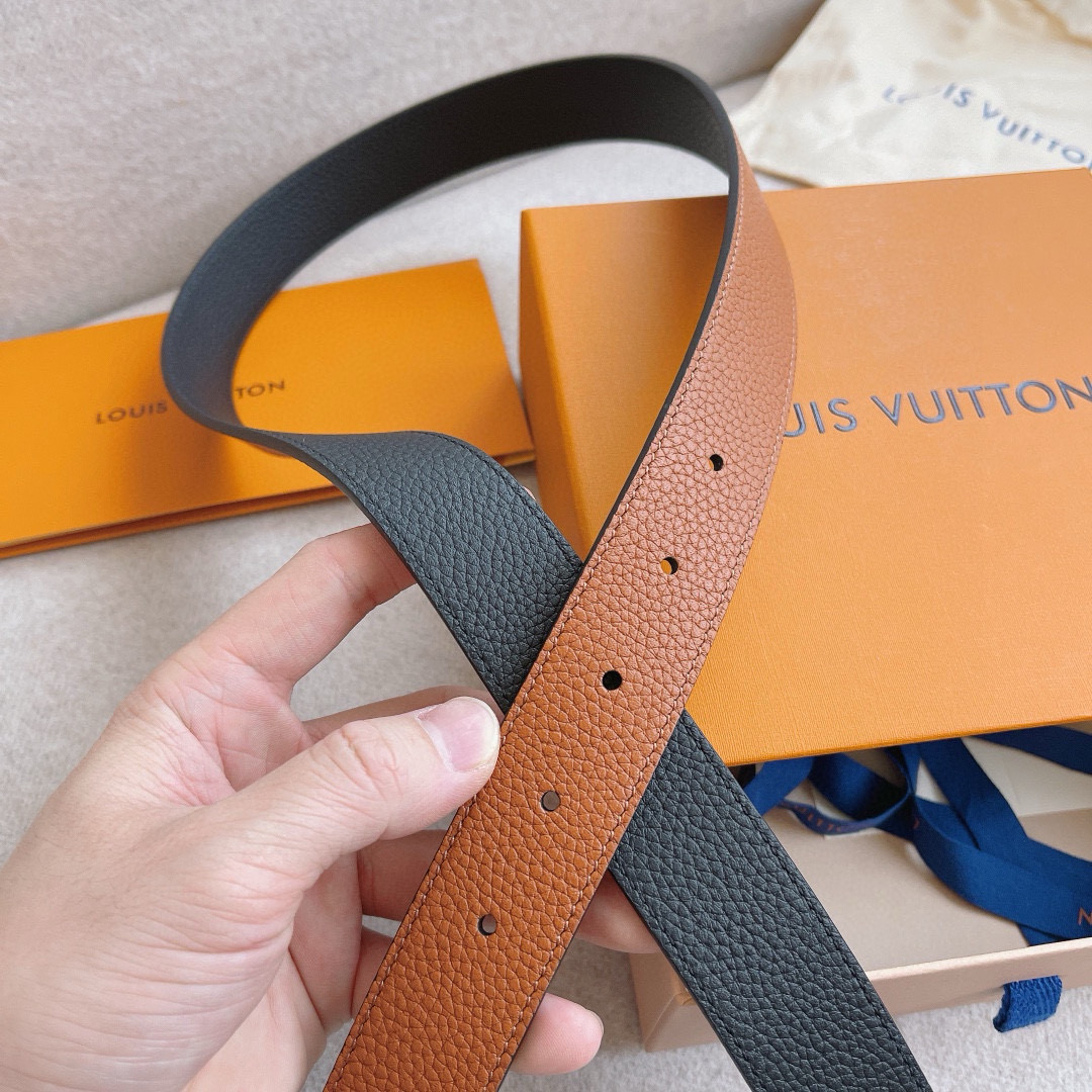 Louis Vuitton Female Basic Belt Cow Leather 30mm-s-l
