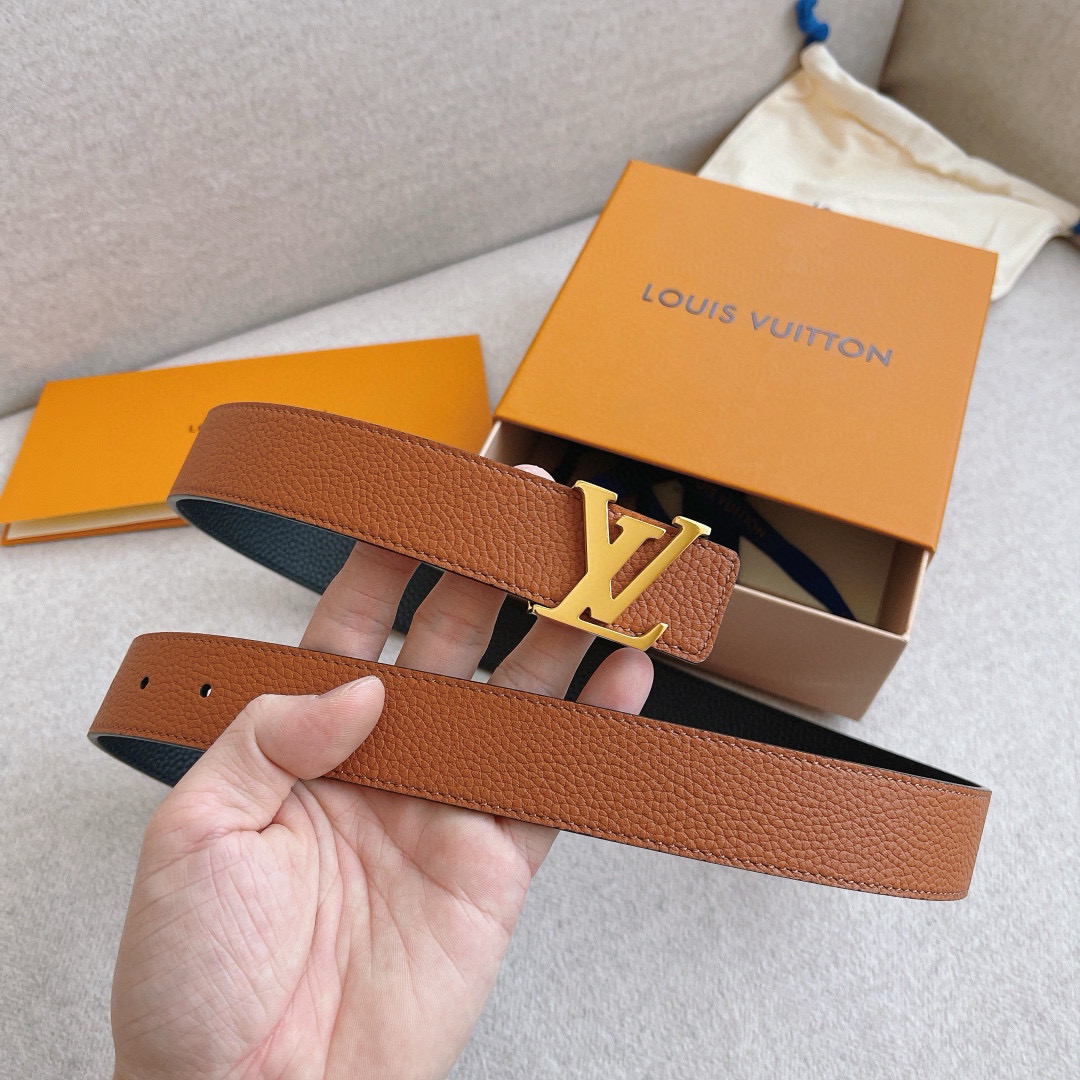Louis Vuitton Female Basic Belt Cow Leather 30mm-s-l