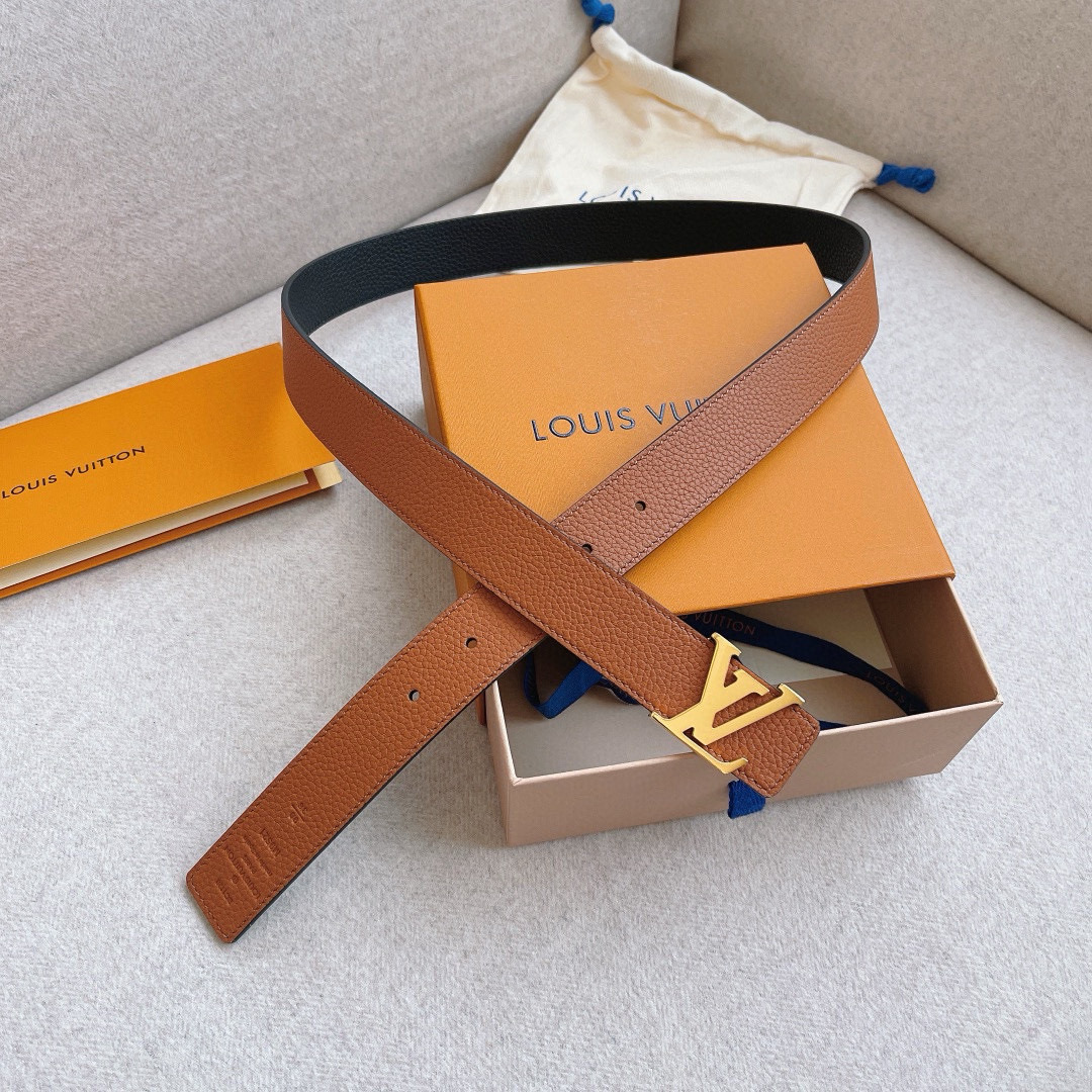 Louis Vuitton Female Basic Belt Cow Leather 30mm-s-l