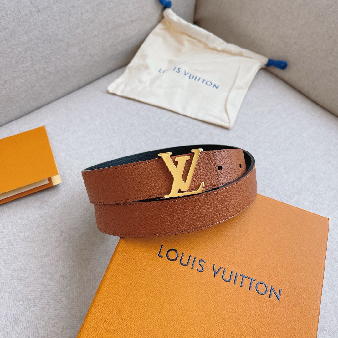 Louis Vuitton Female Basic Belt Cow Leather 30mm-s-l