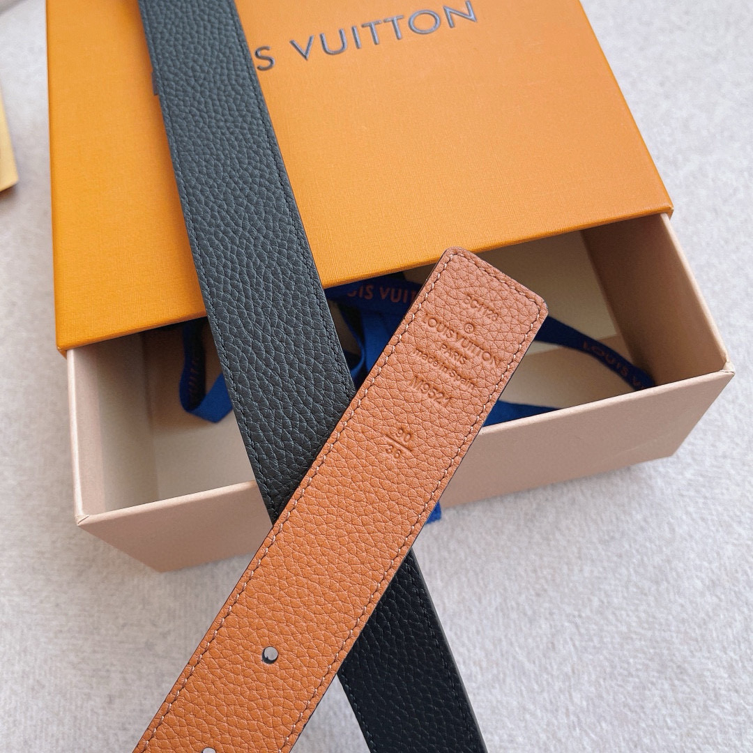 Louis Vuitton Female Basic Belt Cow Leather 30mm-s-l