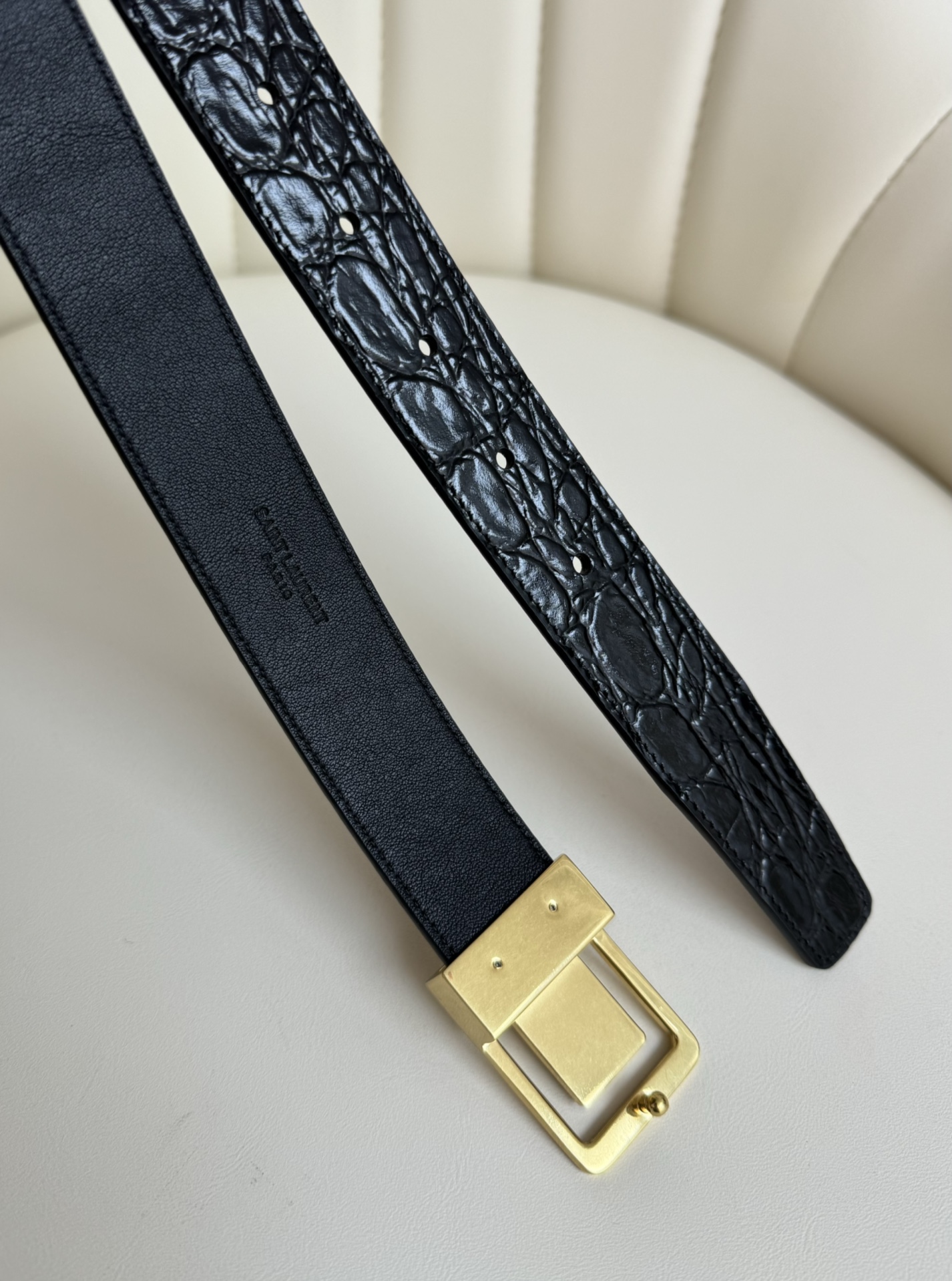 Saint Laurent Female Leather Belt S-m-l