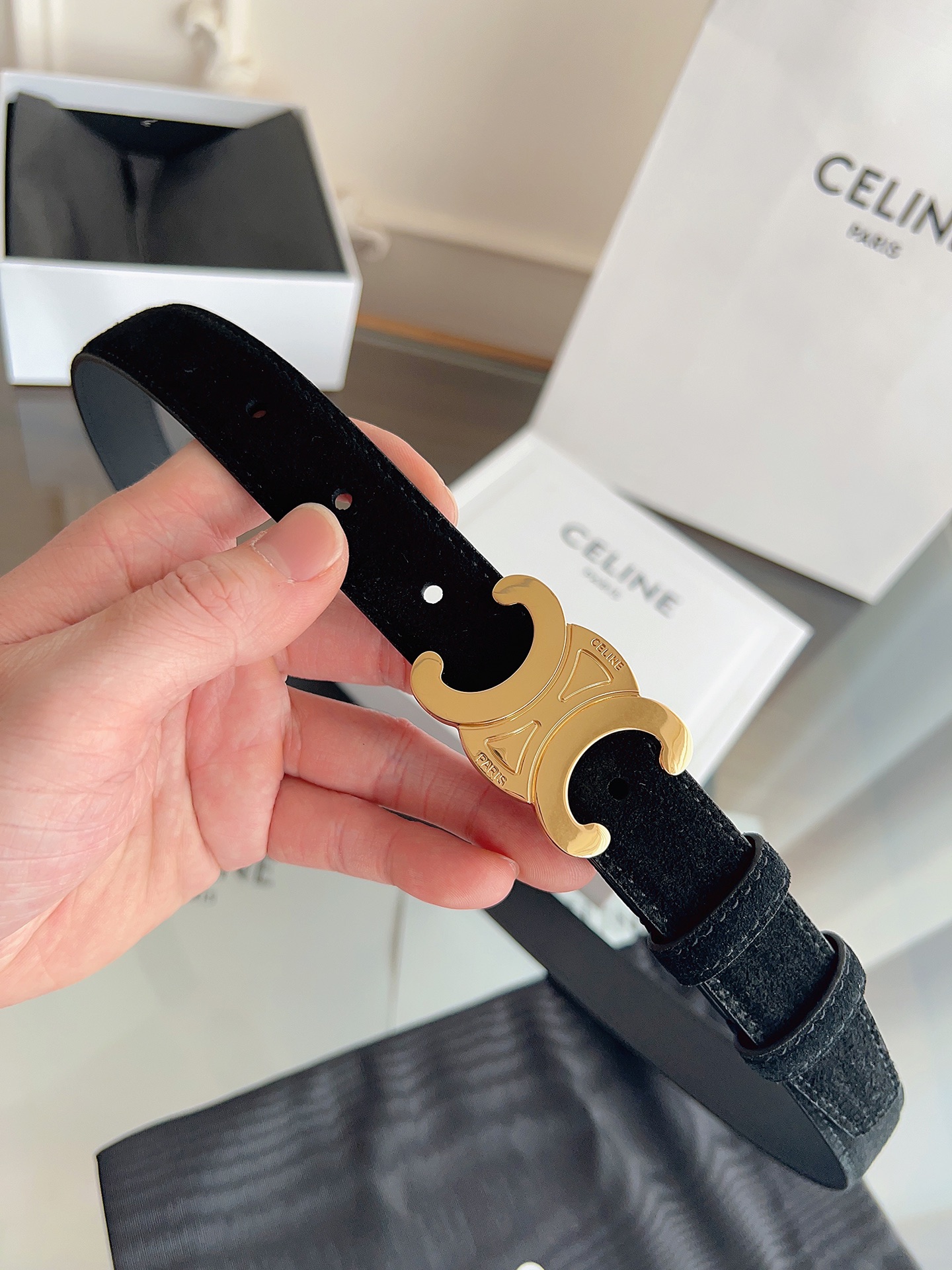 Celine Female Basic Belt Cow Leather M-l