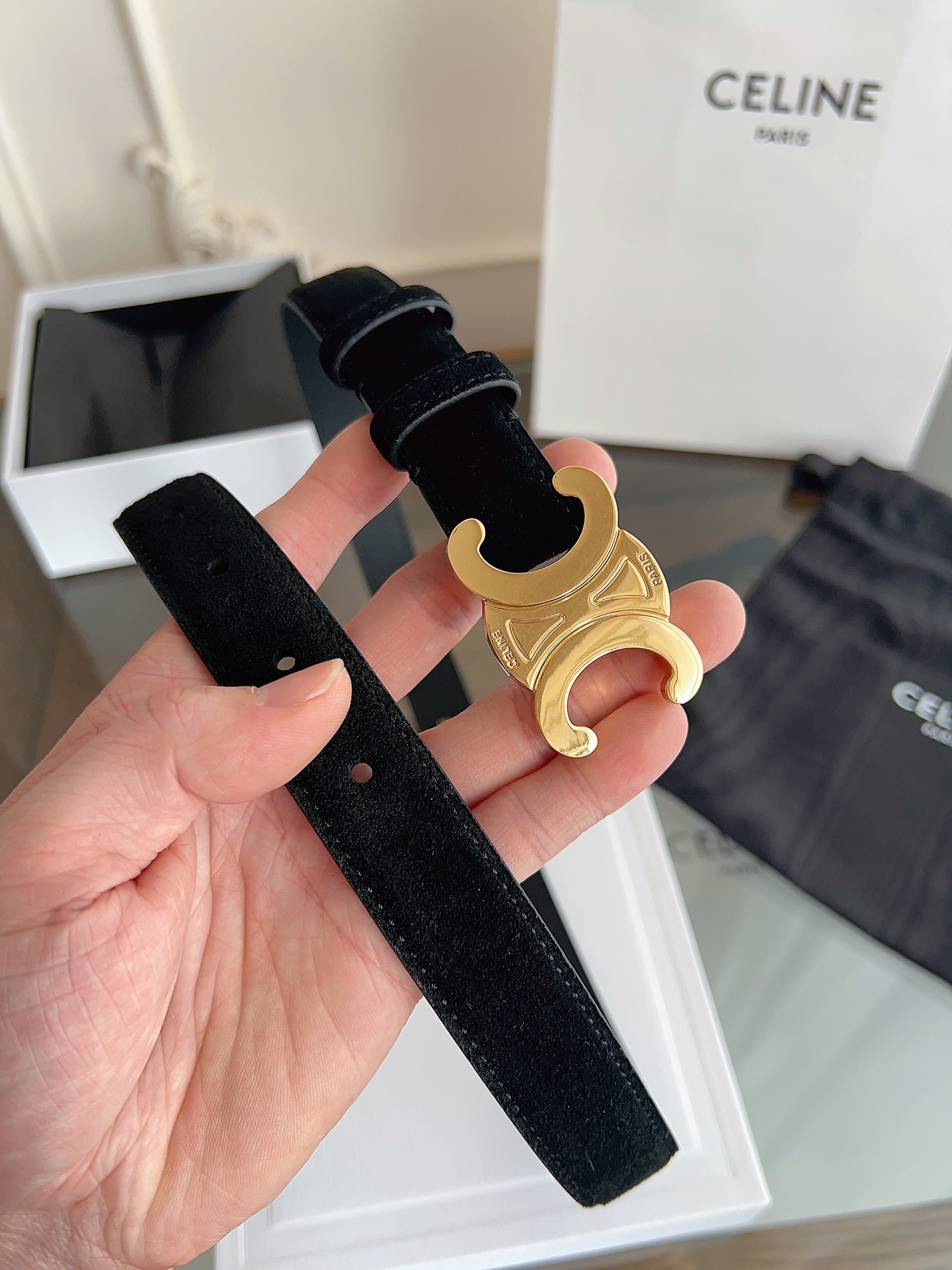 Celine Female Basic Belt Cow Leather M-l