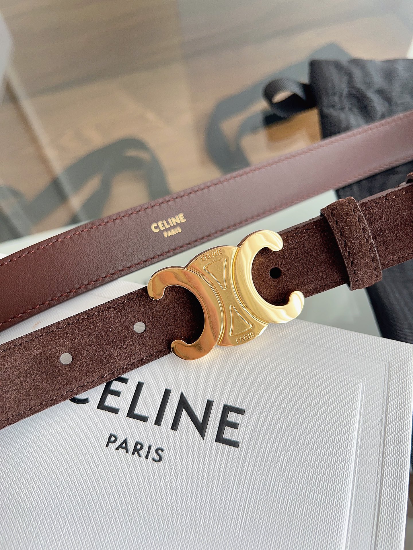 Celine Female Basic Belt Cow Leather M-l