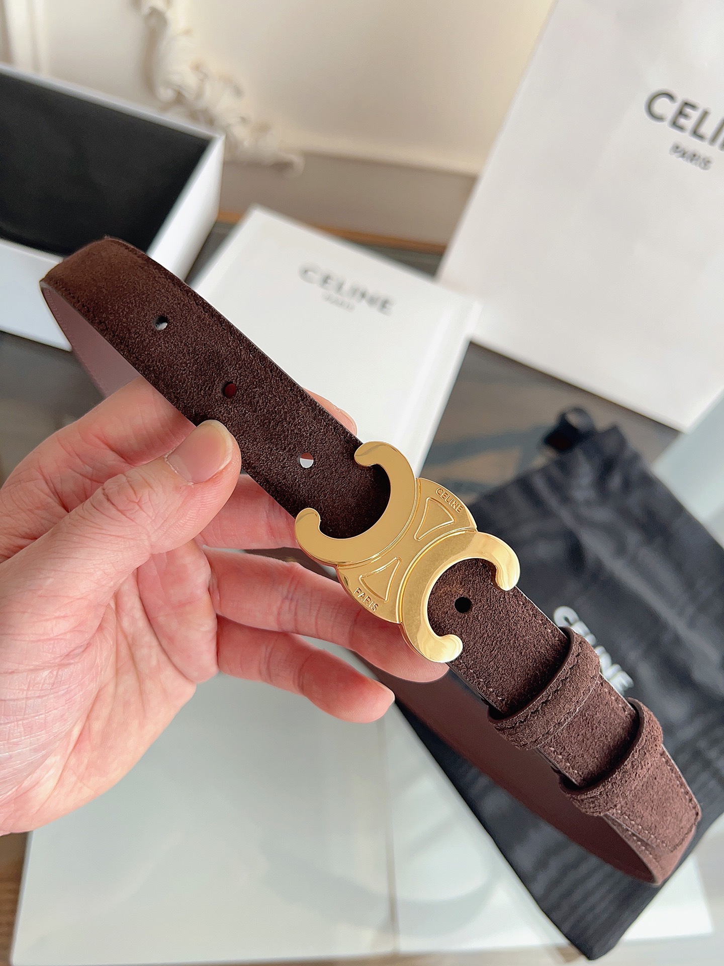 Celine Female Basic Belt Cow Leather M-l