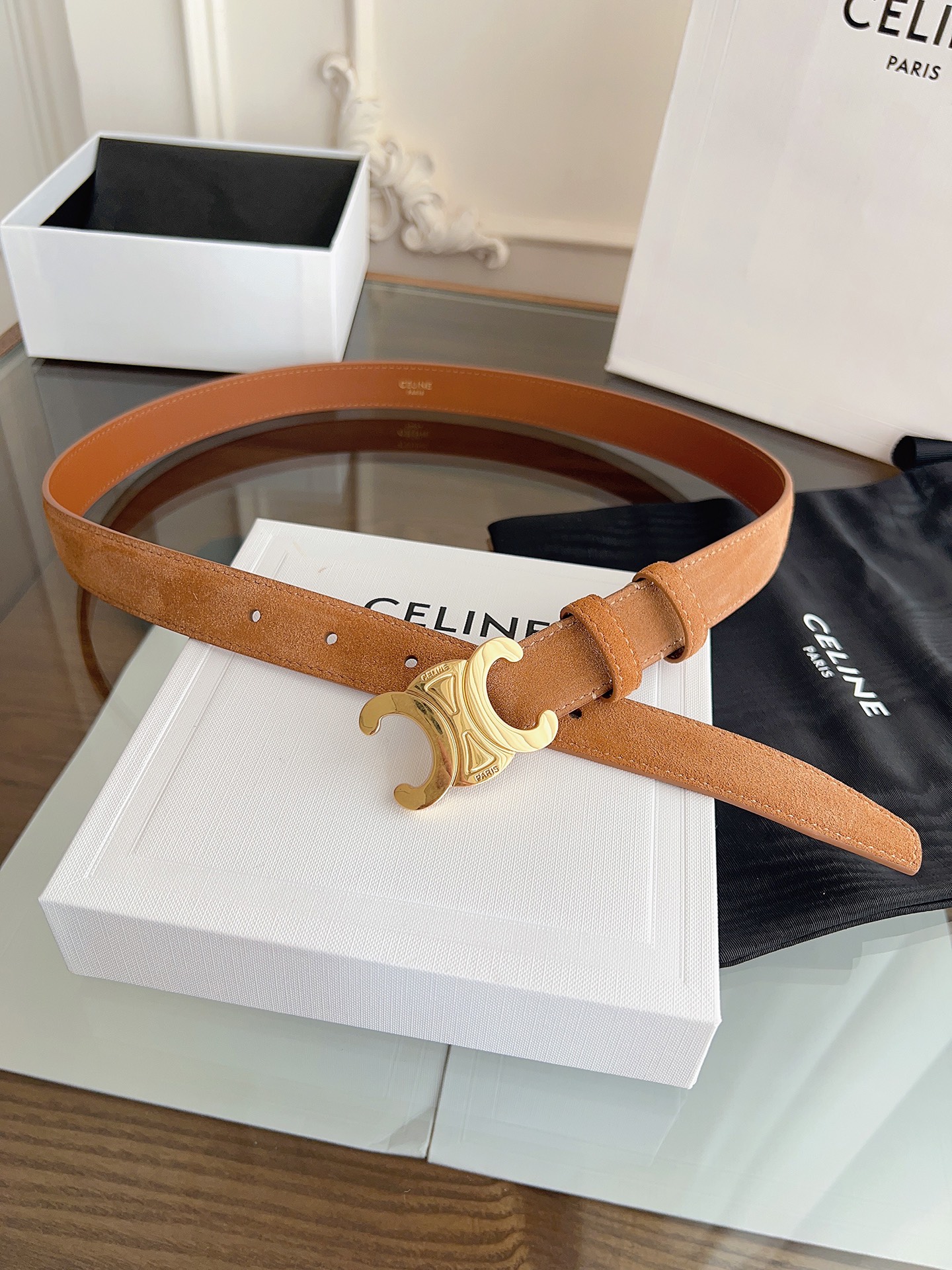 Celine Female Basic Belt Cow Leather M-l