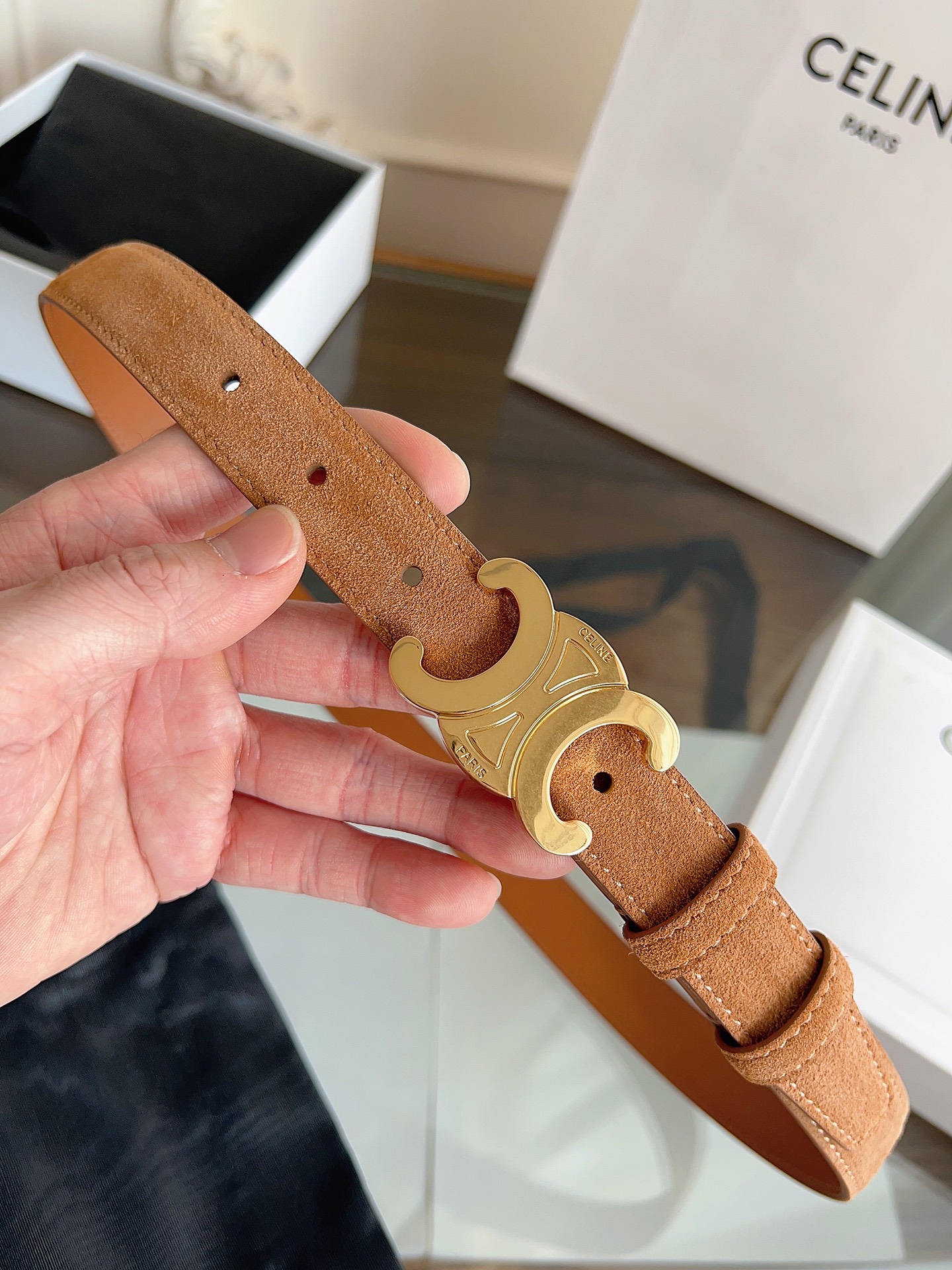 Celine Female Basic Belt Cow Leather M-l