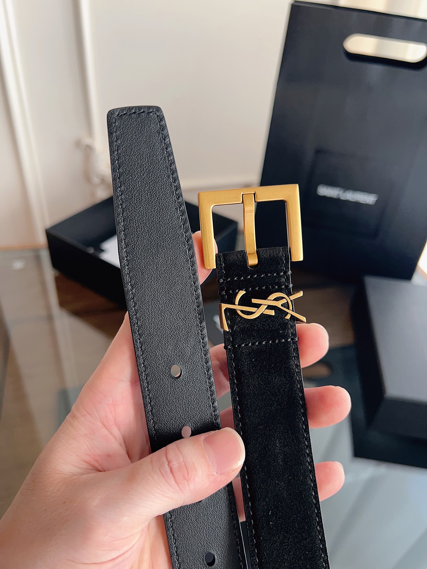 Saint Laurent Female Basic Belt S-m-l