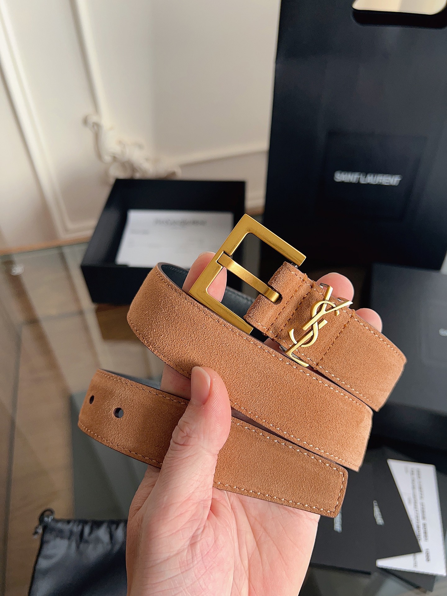 Saint Laurent Female Basic Belt S-m-l