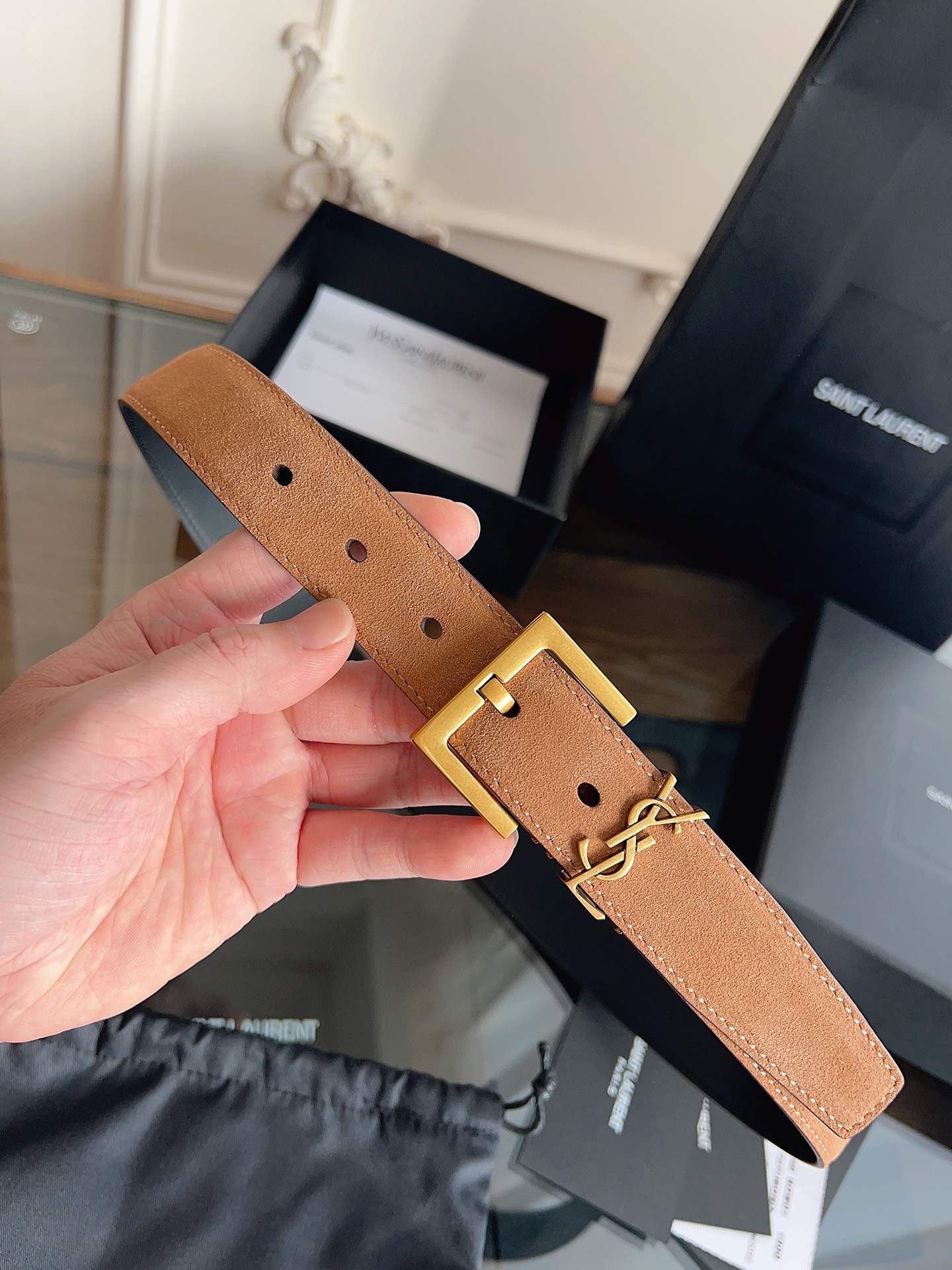 Saint Laurent Female Basic Belt S-m-l