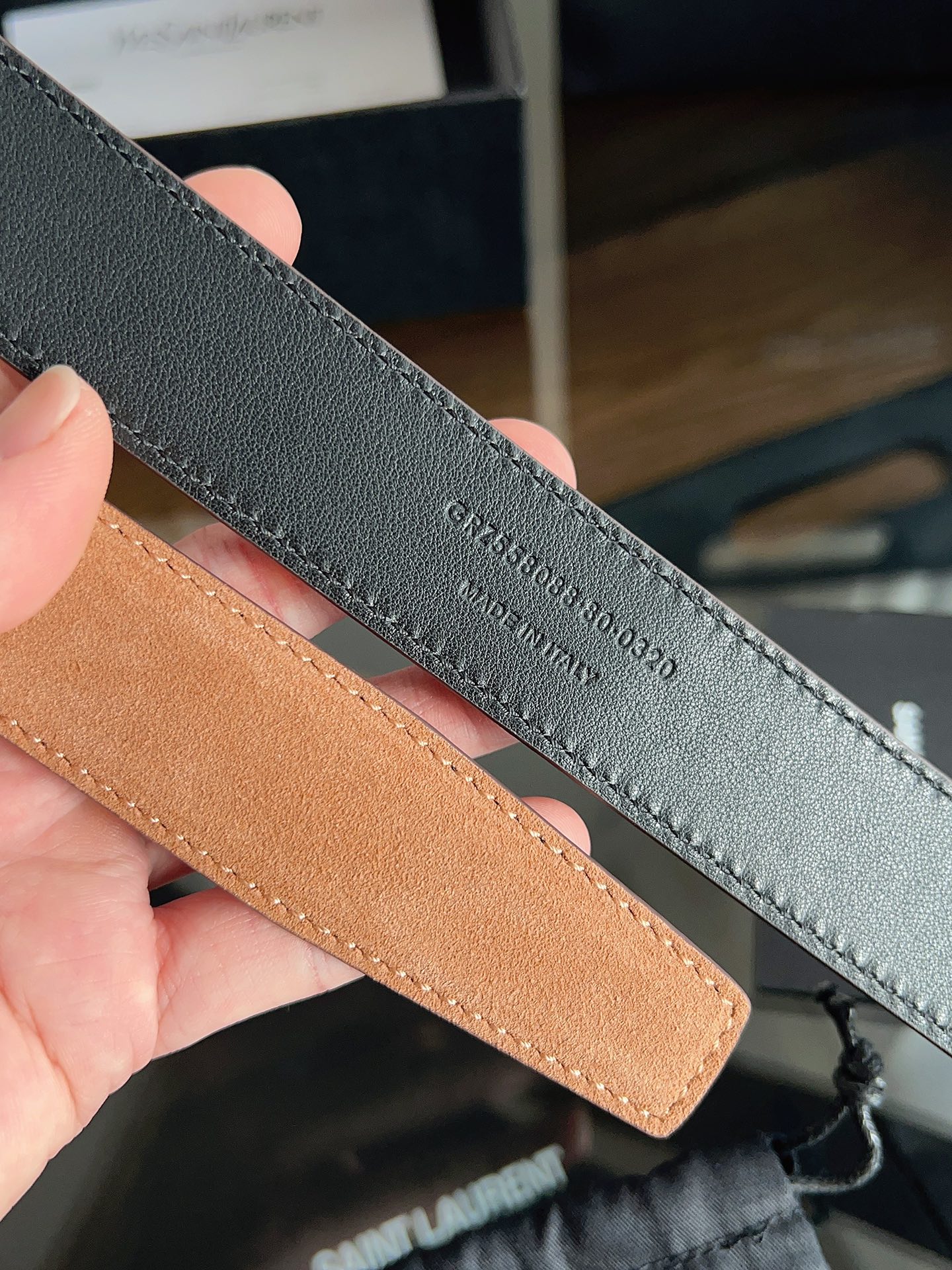 Saint Laurent Female Basic Belt S-m-l