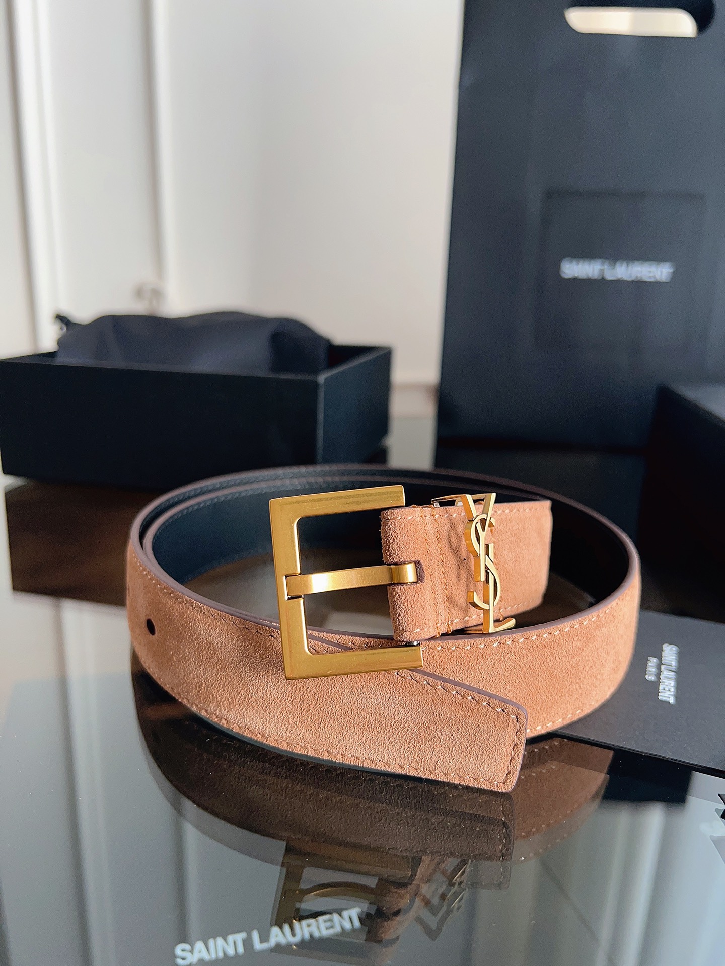 Saint Laurent Female Basic Belt S-m-l