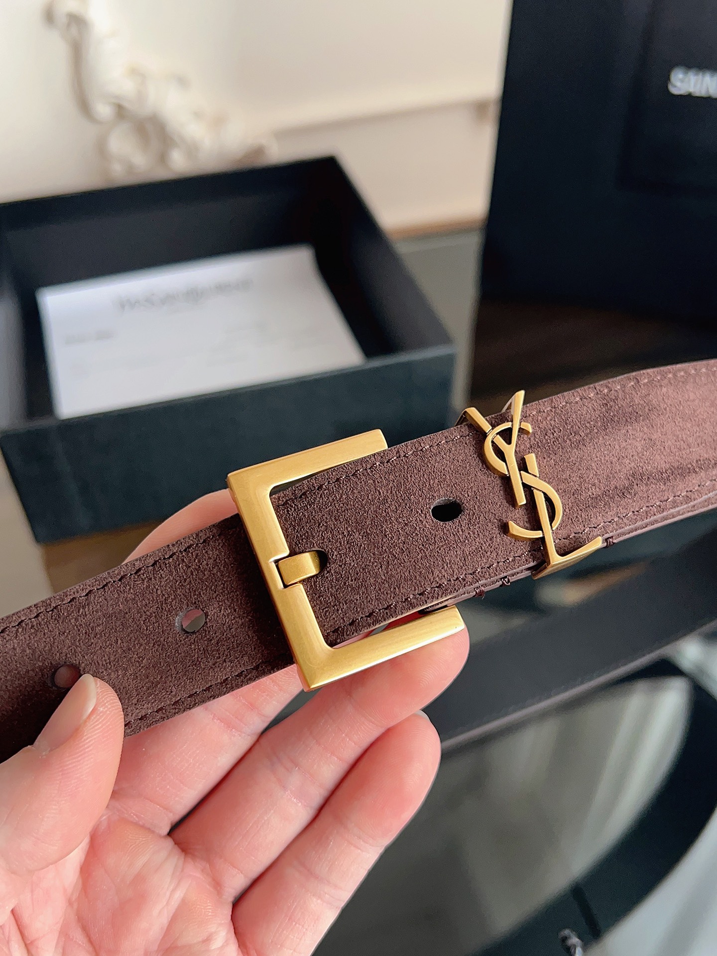 Saint Laurent Female Basic Belt S-m-l