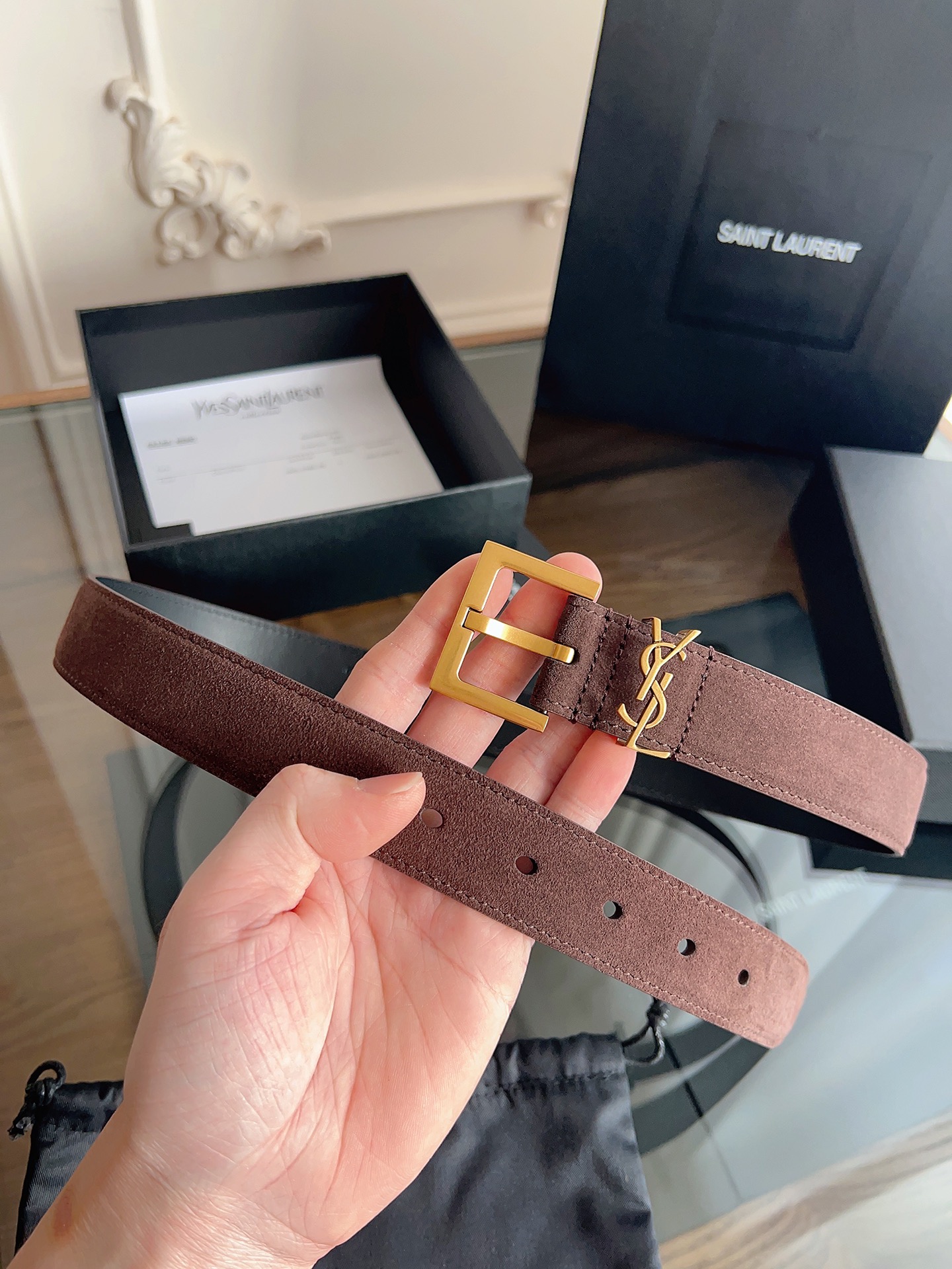 Saint Laurent Female Basic Belt S-m-l