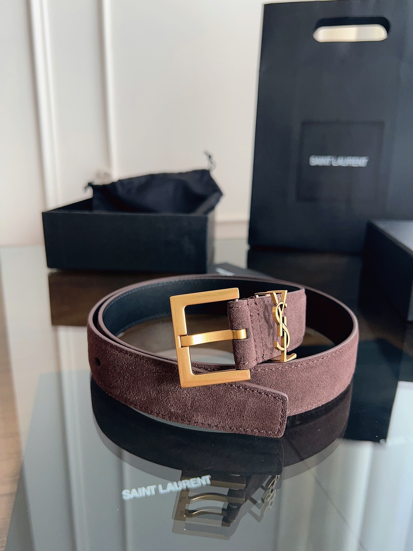 Saint Laurent Female Basic Belt S-m-l
