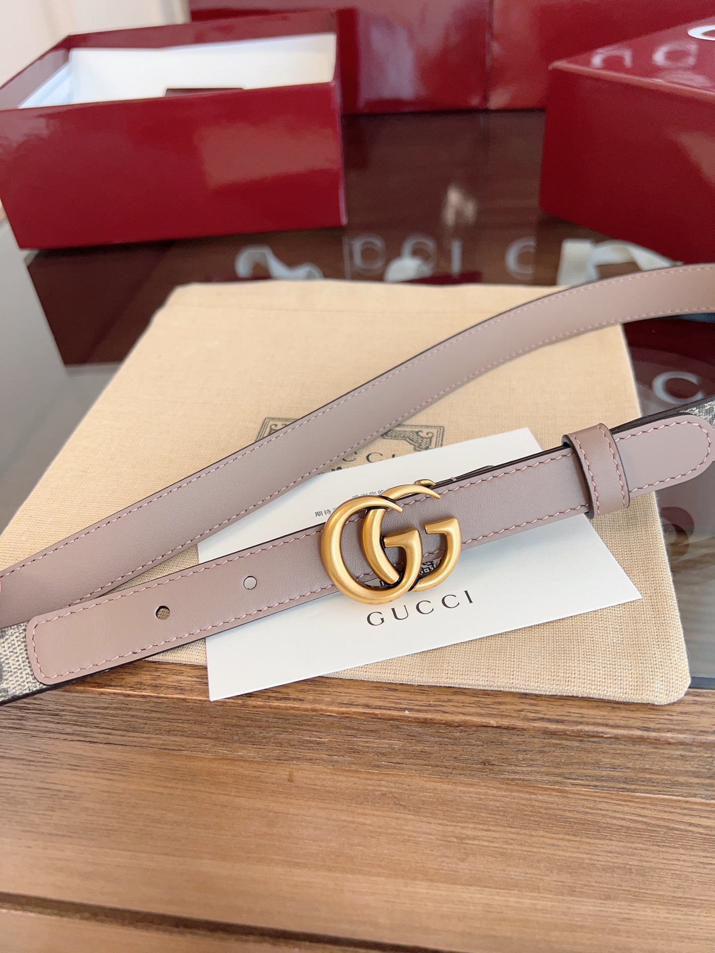 Gucci Female Basic Belt Cow Leather S-m-l