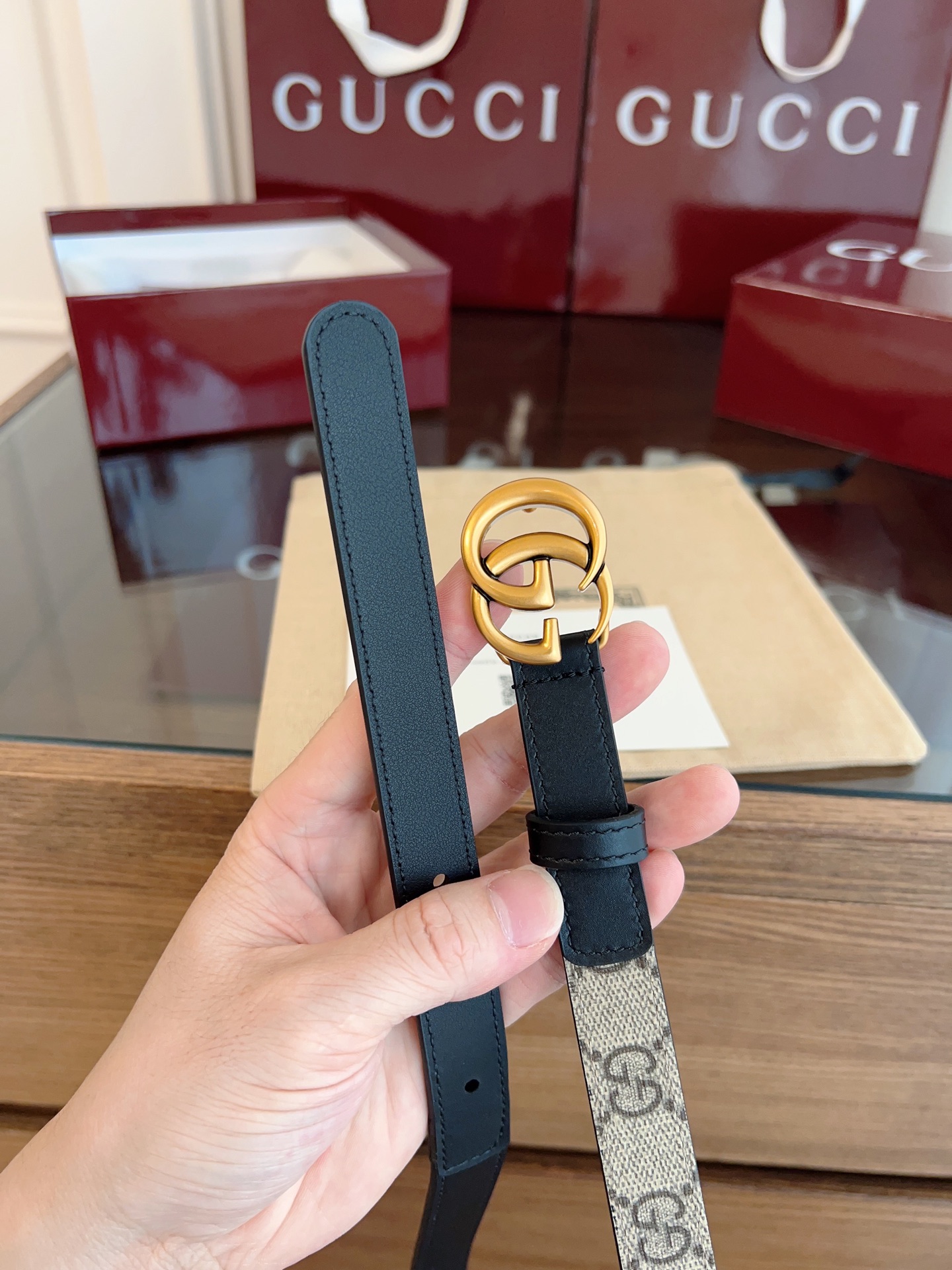 Gucci Female Basic Belt Cow Leather S-m-l