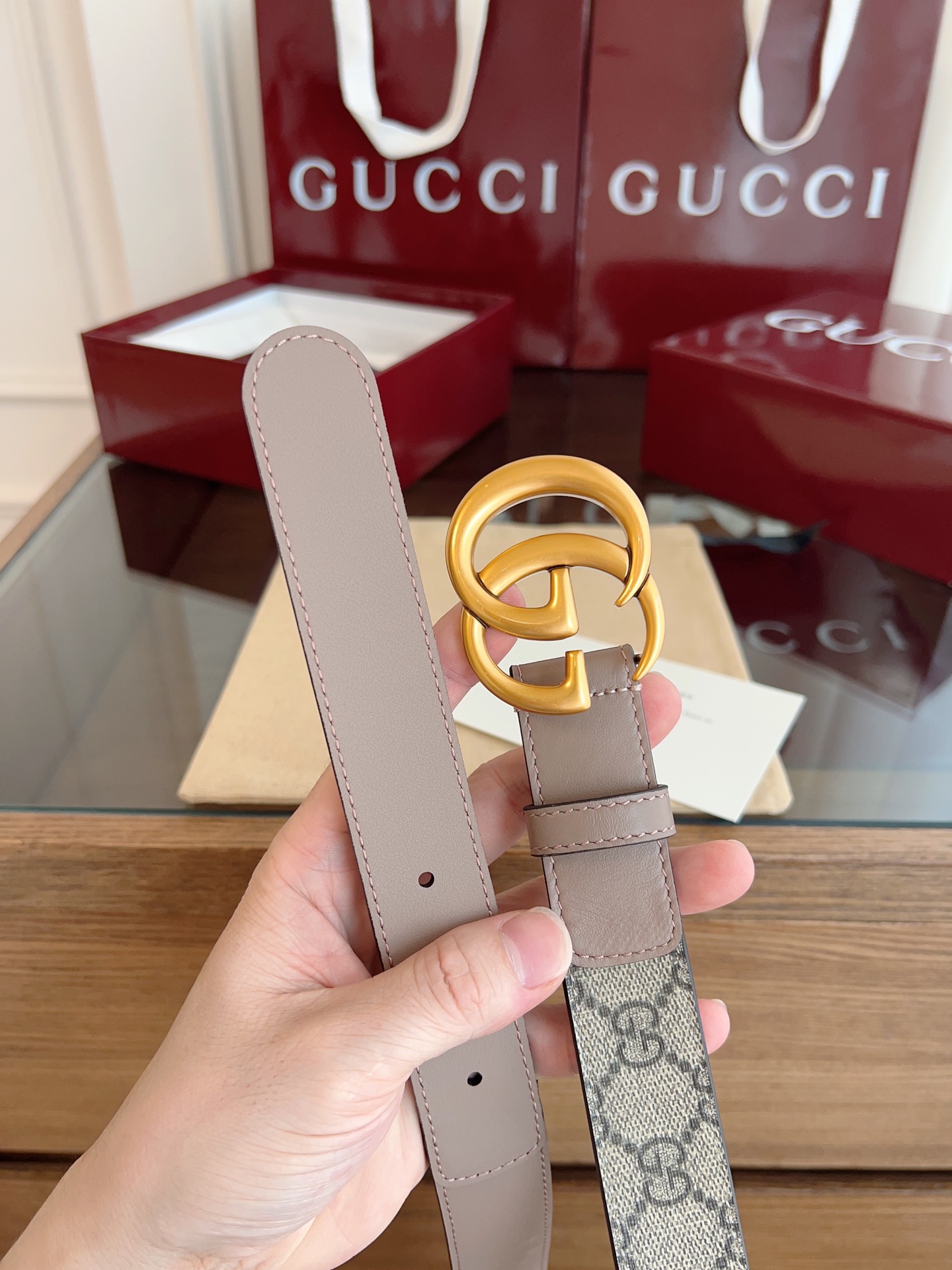 Gucci Female Basic Belt Cow Leather S-m-l
