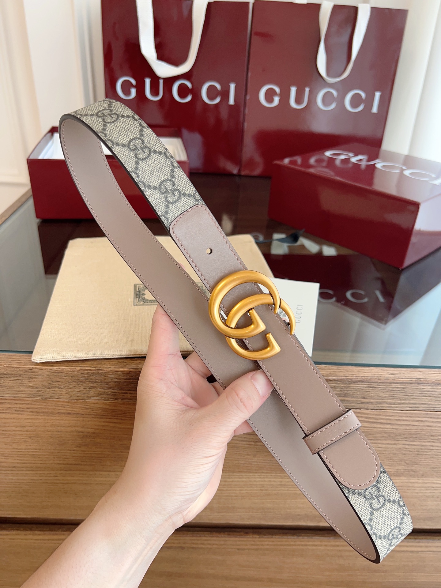 Gucci Female Basic Belt Cow Leather S-m-l