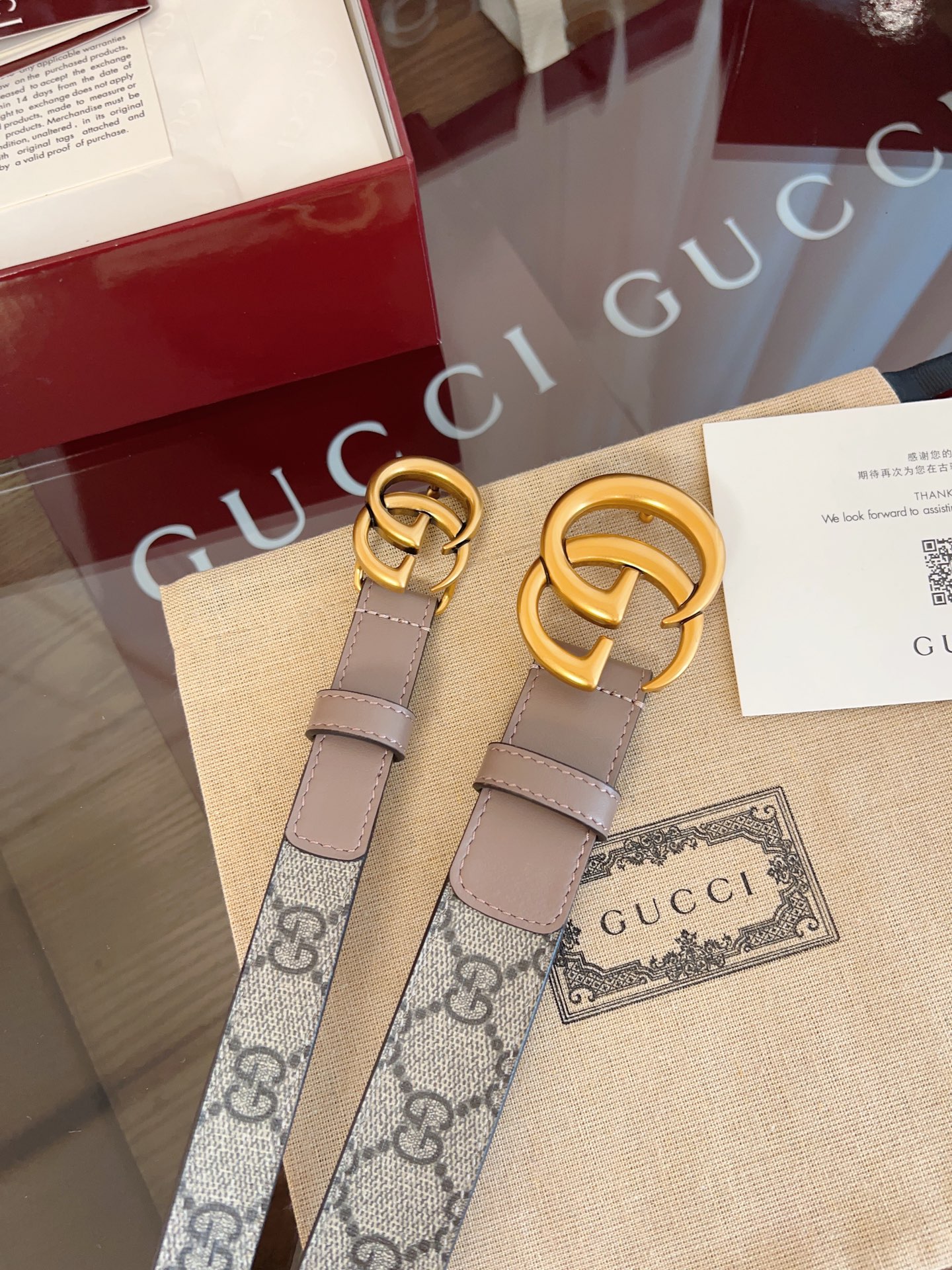 Gucci Female Basic Belt Cow Leather S-m-l