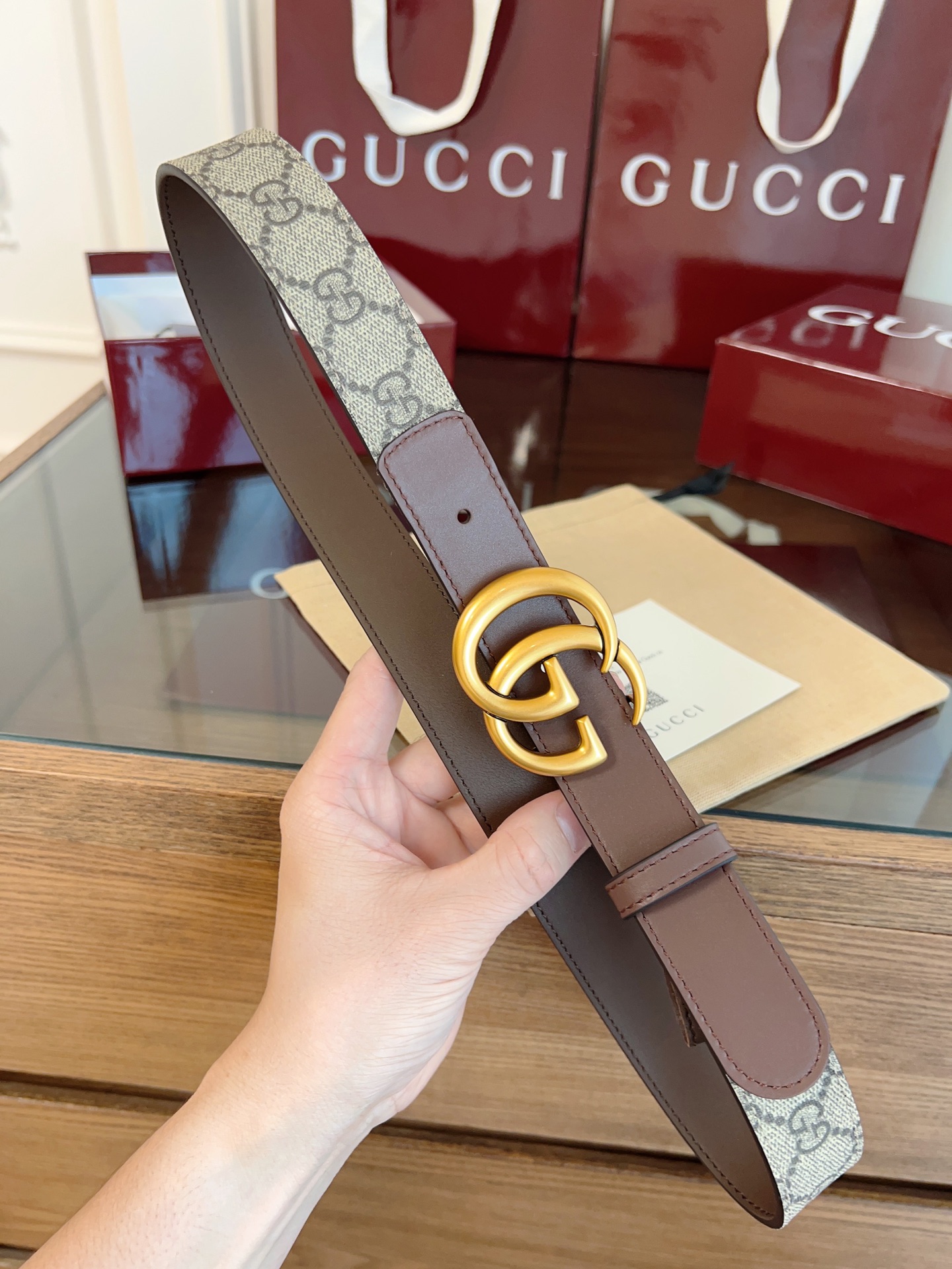 Gucci Female Basic Belt Cow Leather S-m-l