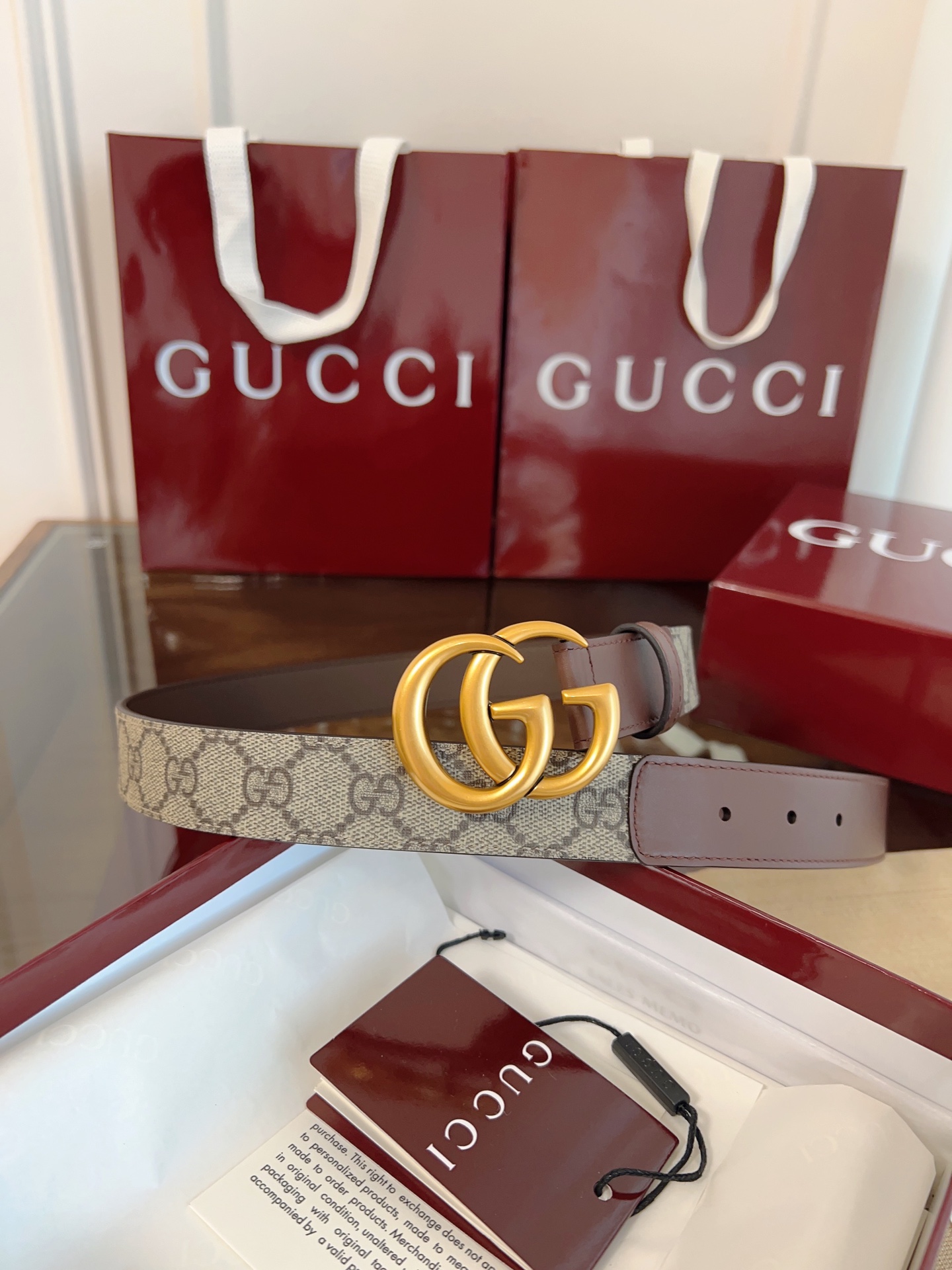 Gucci Female Basic Belt Cow Leather S-m-l