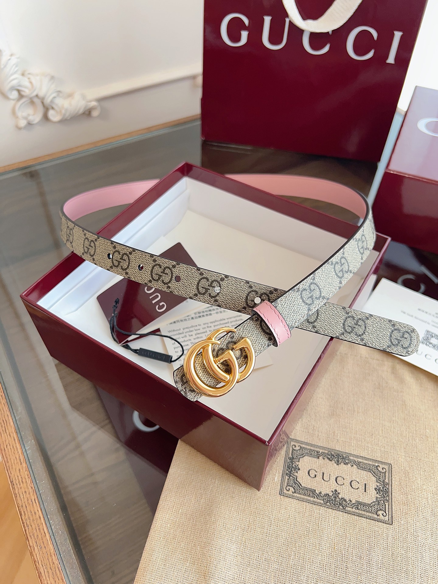 Gucci Female Basic Belt Cow Leather