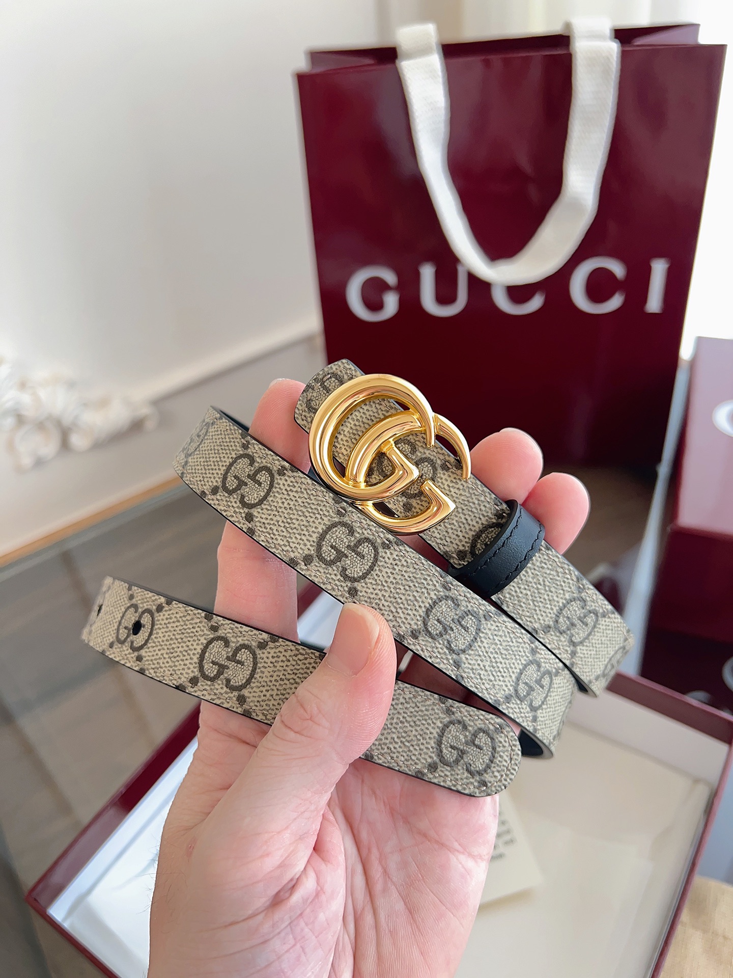Gucci Female Basic Belt Cow Leather Black