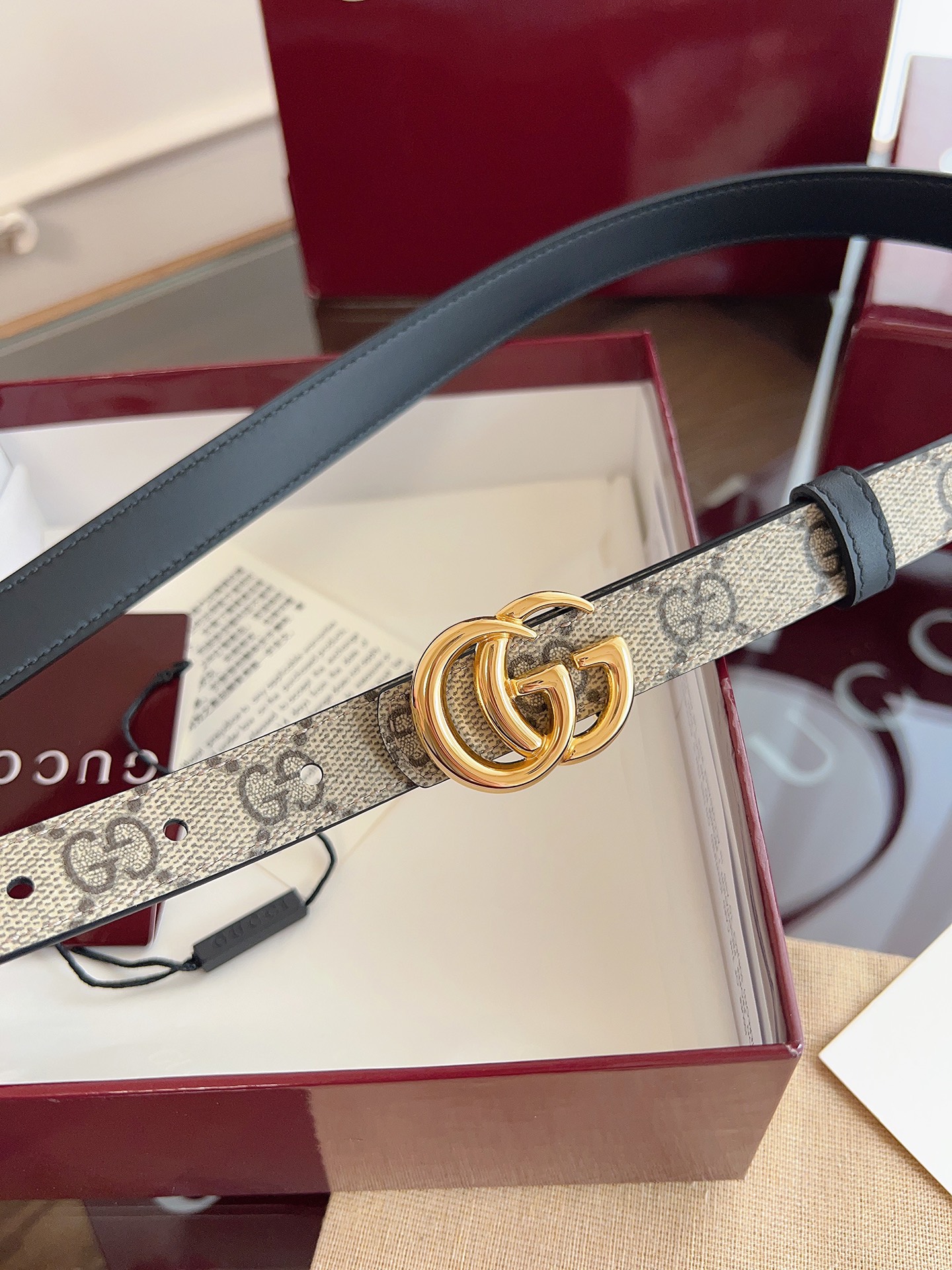Gucci Female Basic Belt Cow Leather Black
