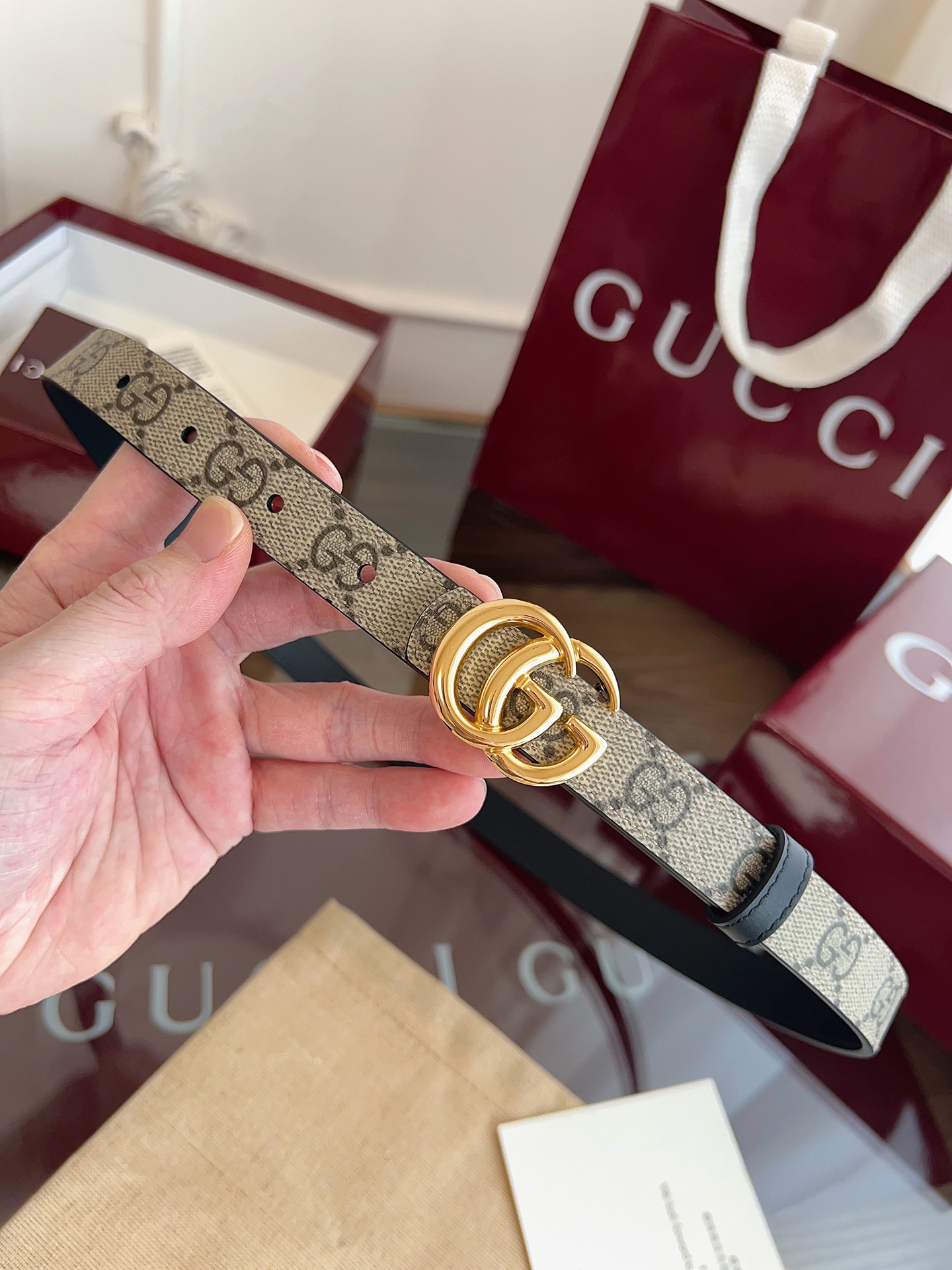 Gucci Female Basic Belt Cow Leather Black