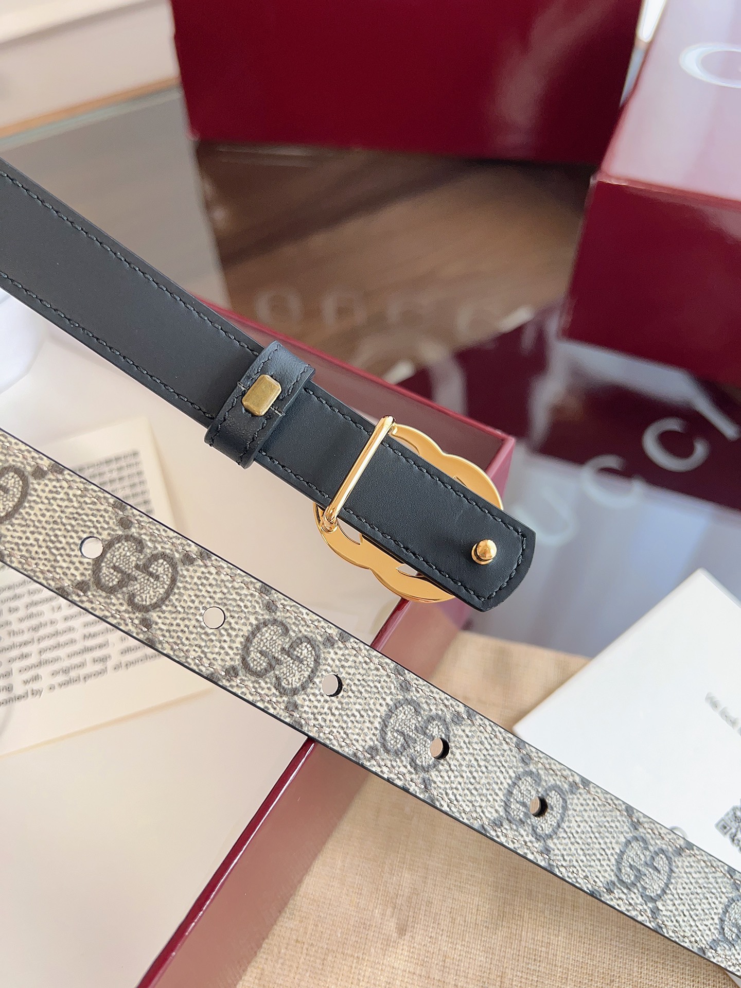 Gucci Female Basic Belt Cow Leather Black