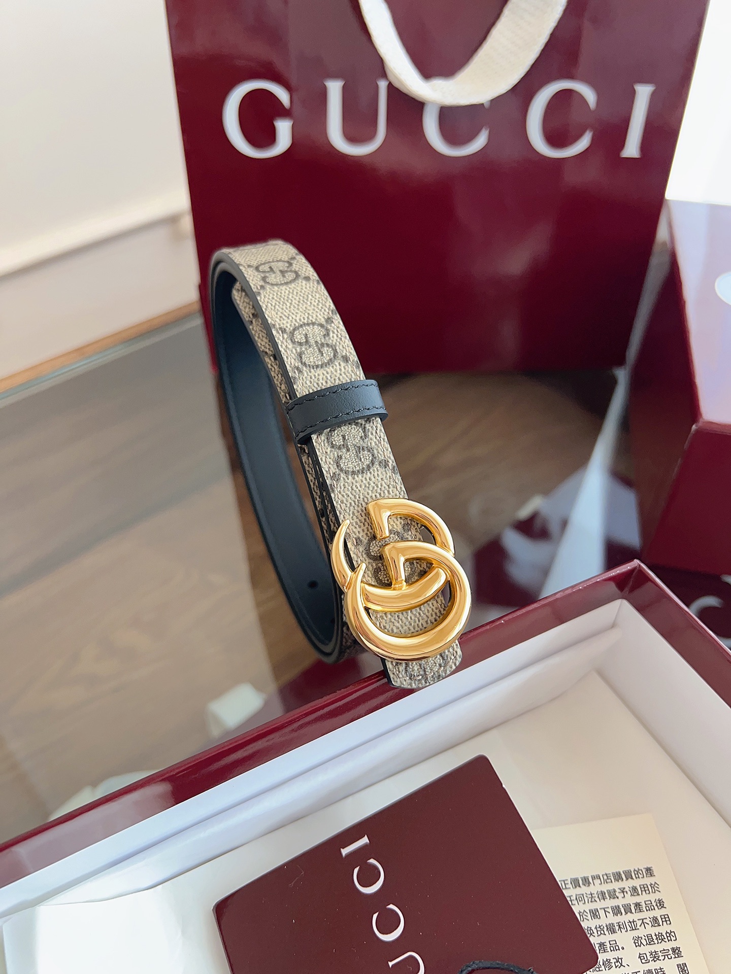 Gucci Female Basic Belt Cow Leather Black
