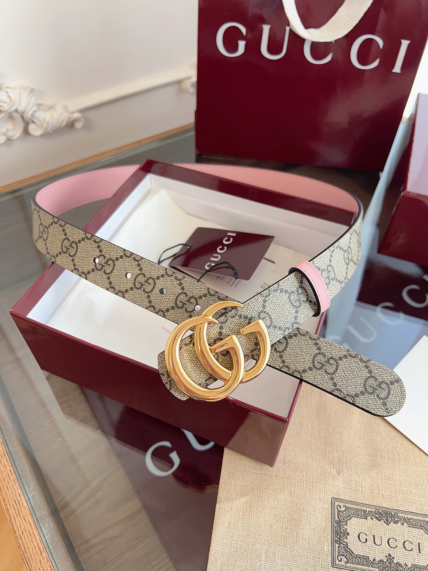 Gucci Female Basic Belt Cow Leather