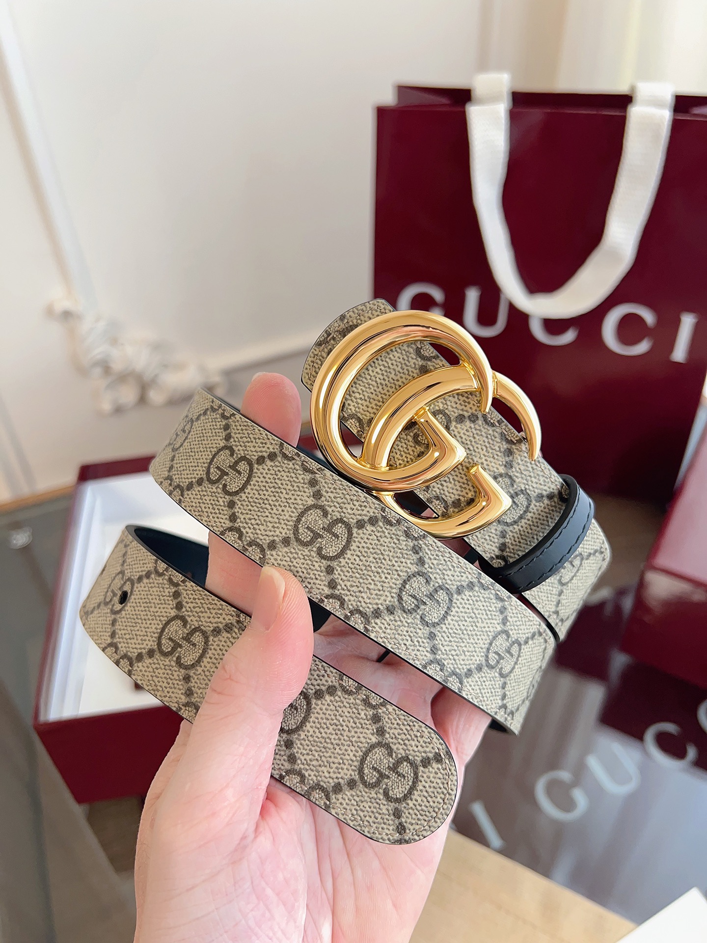 Gucci Female Basic Belt Cow Leather Black