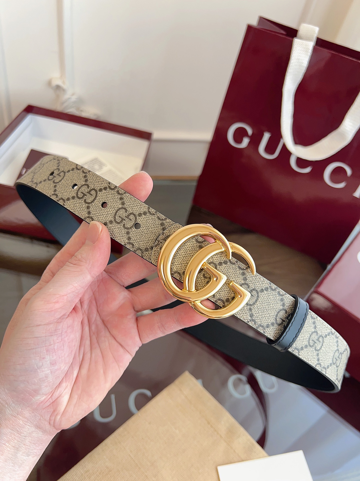 Gucci Female Basic Belt Cow Leather Black