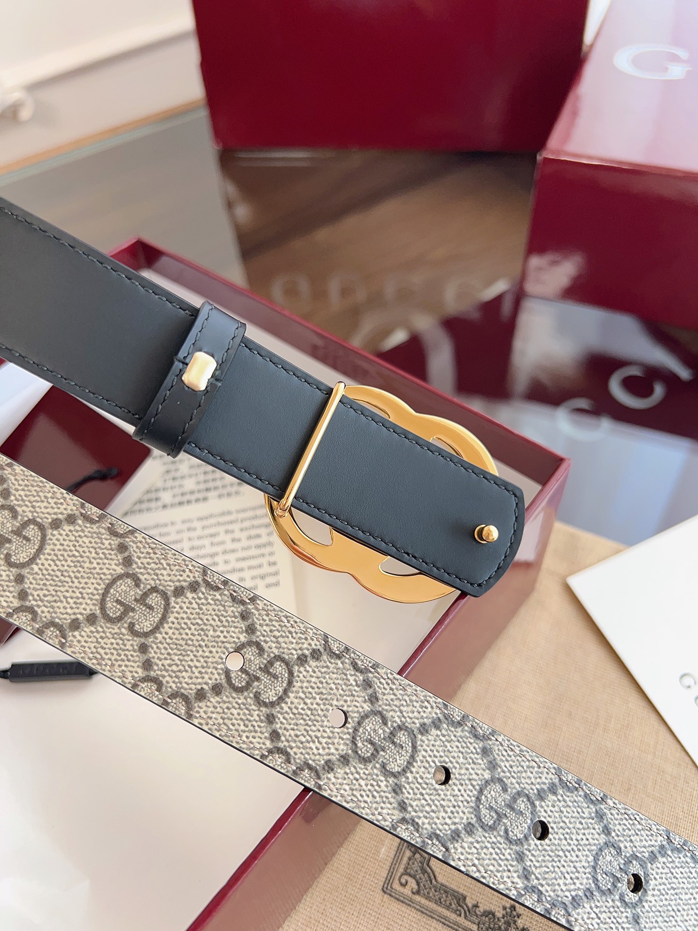 Gucci Female Basic Belt Cow Leather Black