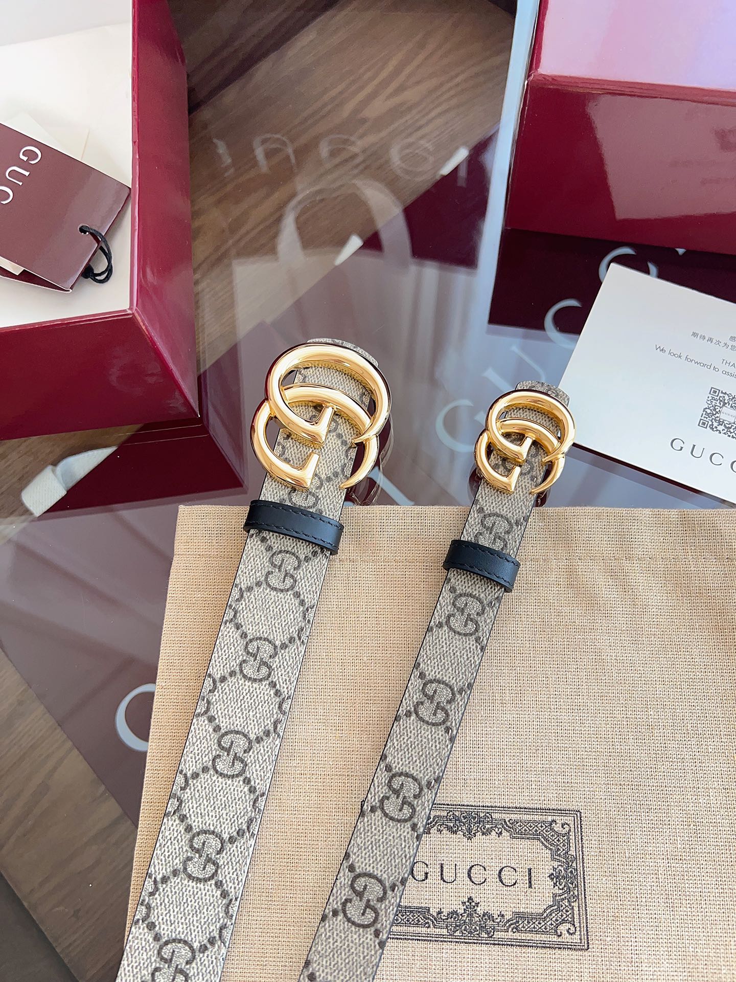 Gucci Female Basic Belt Cow Leather Black