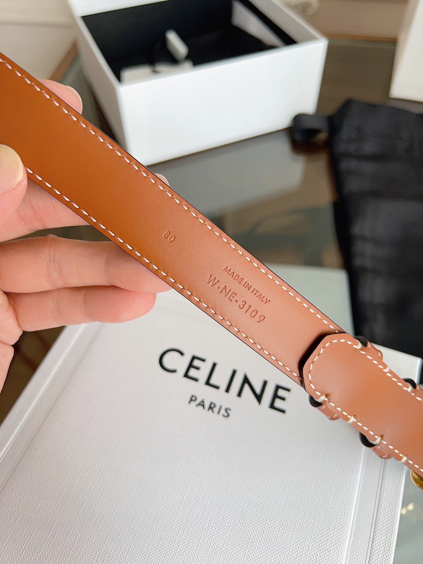 Celine Female Basic Belt Gold M-l