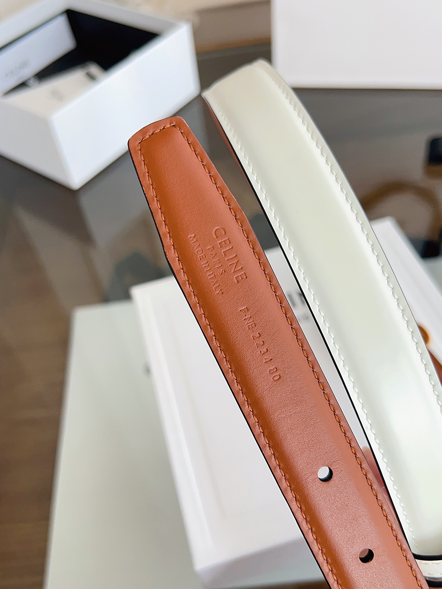 Celine Female Basic Belt Gold M-l