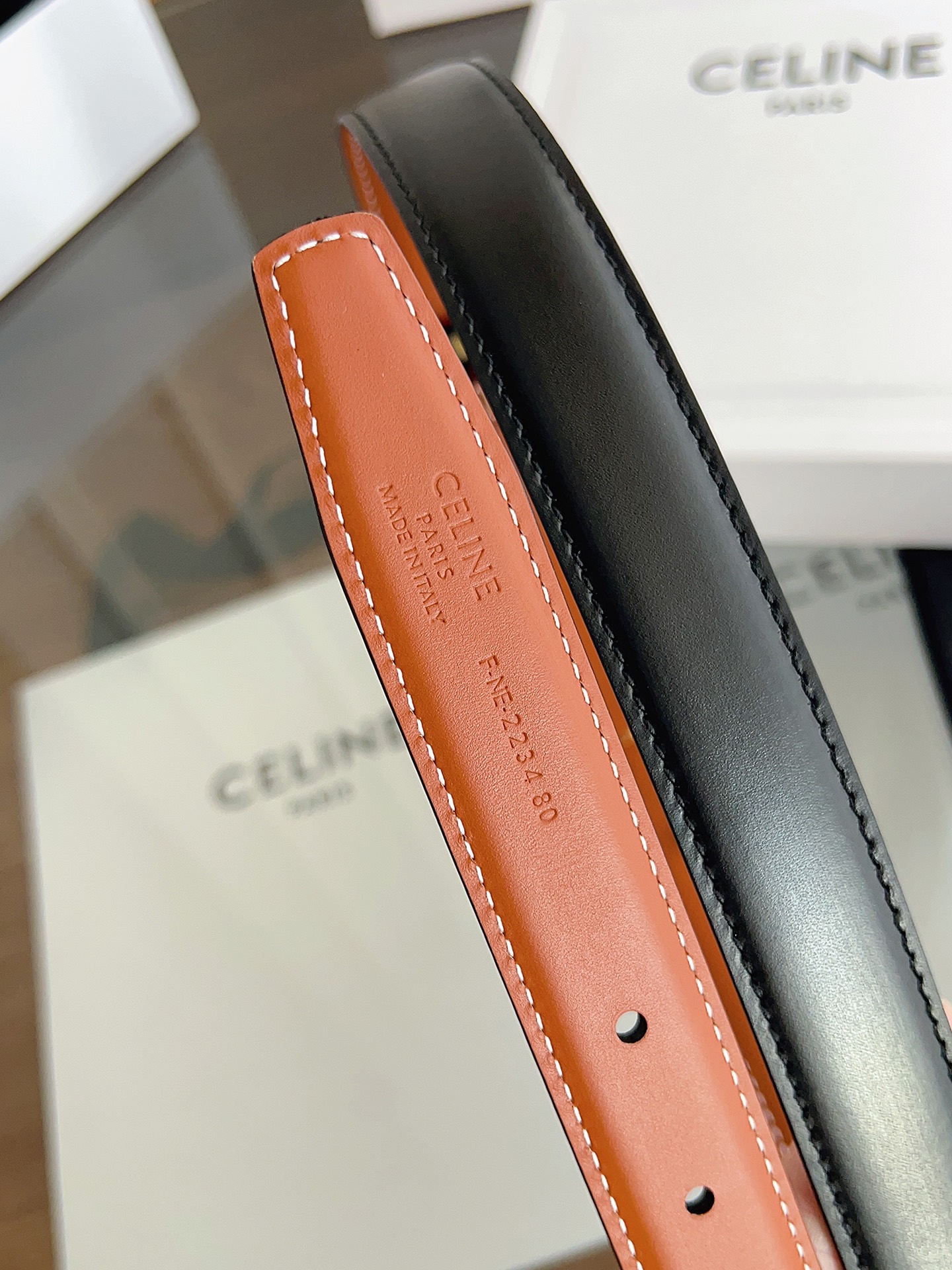 Celine Female Basic Belt Gold M-l